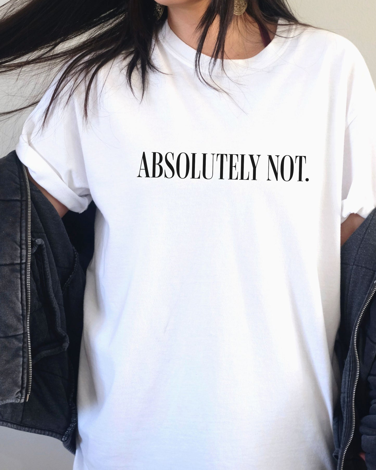 Absolutely Not T-Shirt – Minimalist Comfort Colors Unisex Tee