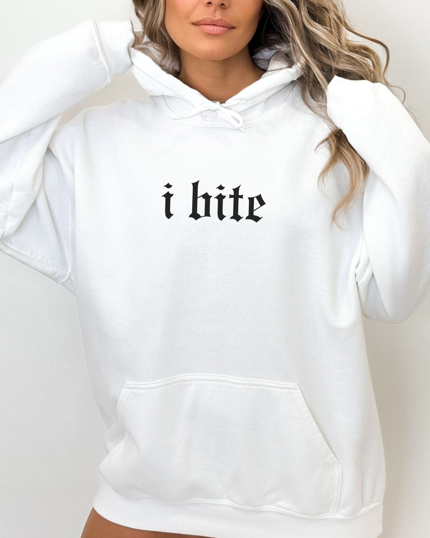 i bite hoodie – Gildan Gothic Sarcastic Pullover Sweatshirt