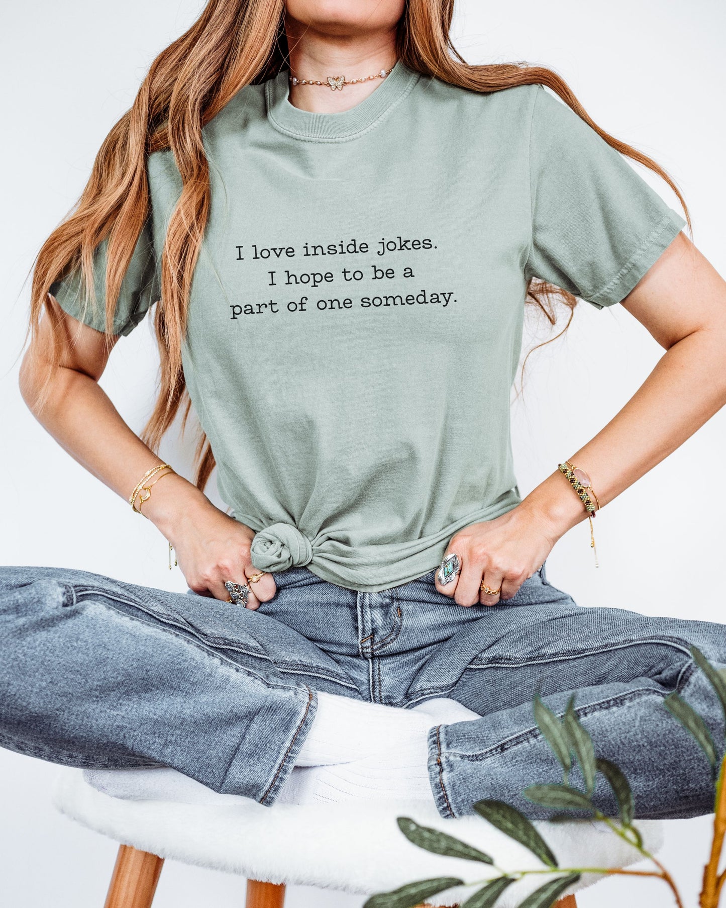 I Love Inside Jokes T-Shirt – Comfort Colors Office Humor Graphic Tee