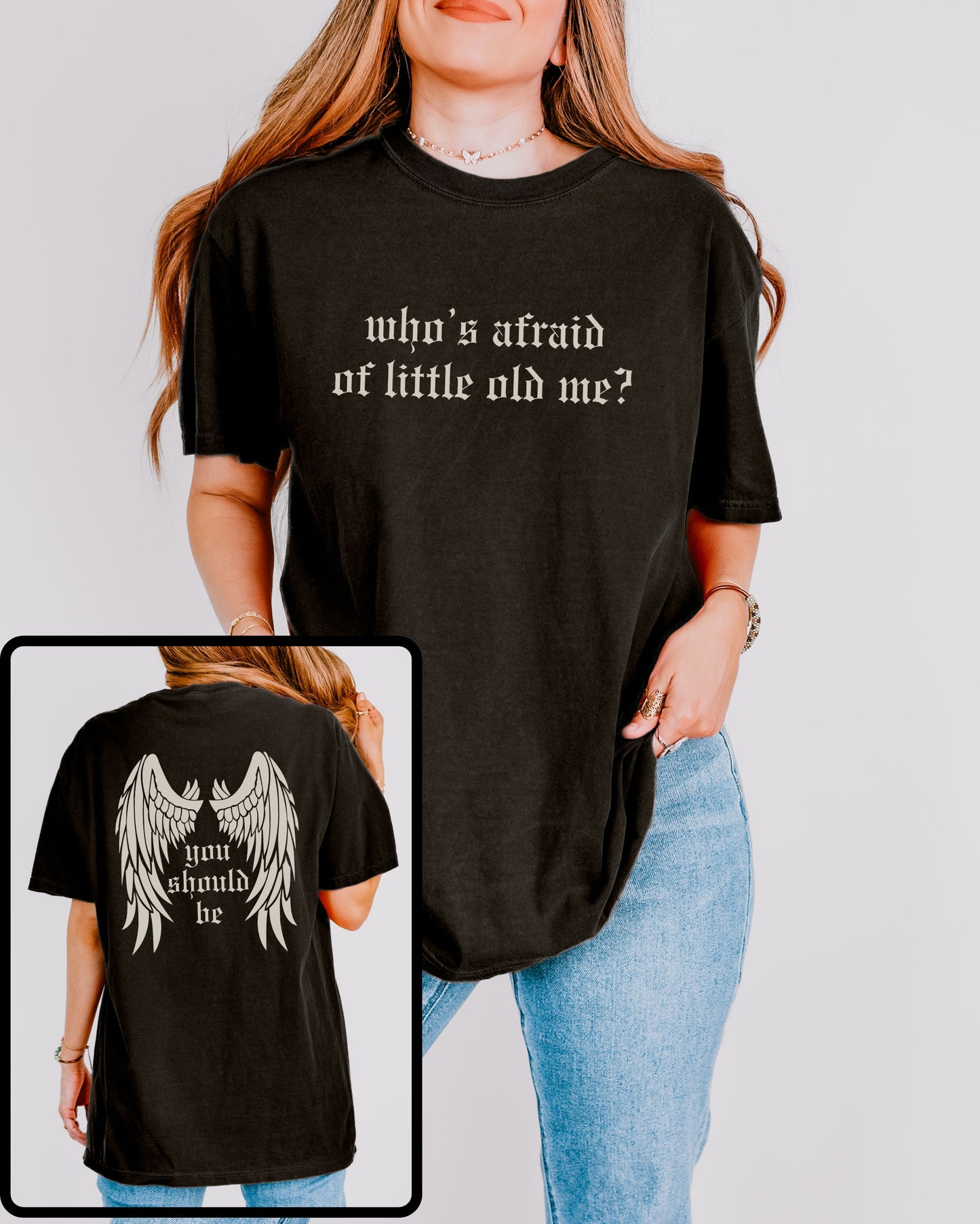 soft vintage comfort colors shirt with front and back design