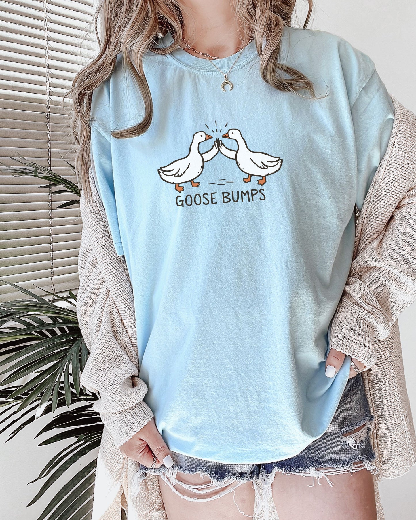 Goosebumps T-Shirt – Comfort Colors Funny Goose Wing Bump Graphic Tee