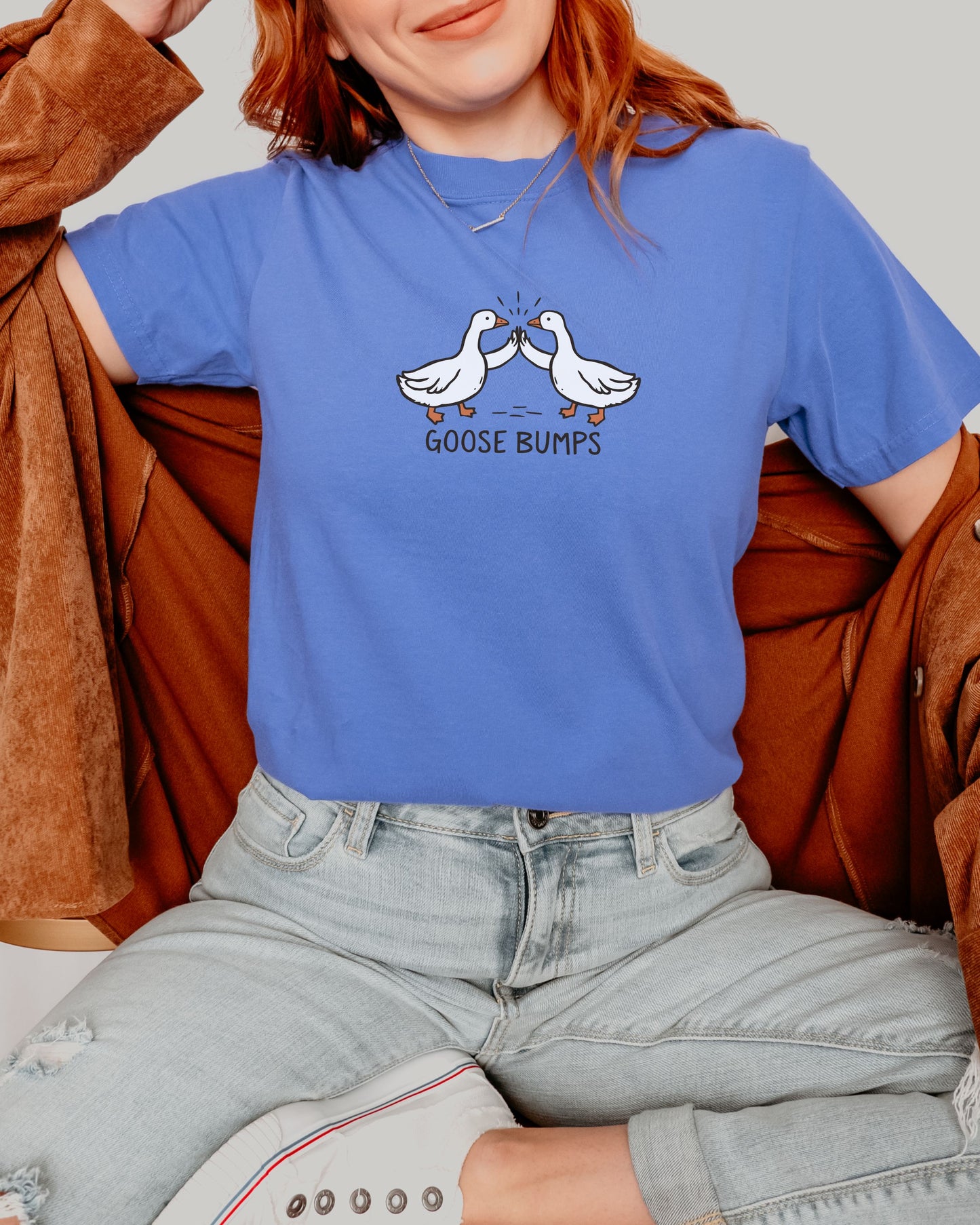 Goosebumps T-Shirt – Comfort Colors Funny Goose Wing Bump Graphic Tee