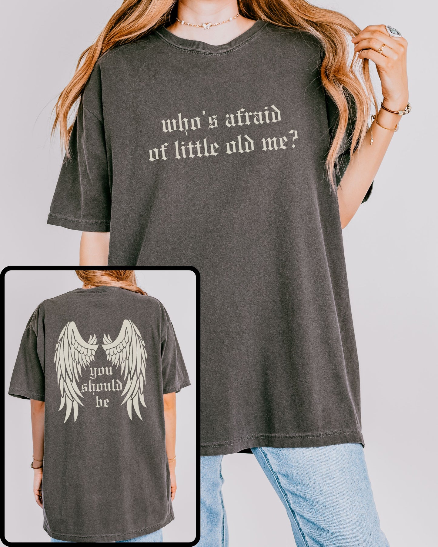 soft vintage comfort colors shirt with front and back design
