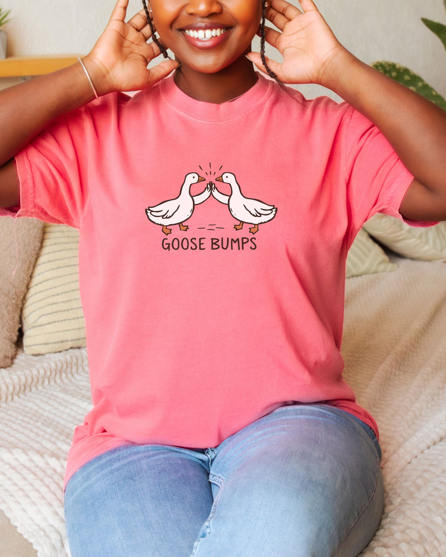 Goosebumps T-Shirt – Comfort Colors Funny Goose Wing Bump Graphic Tee