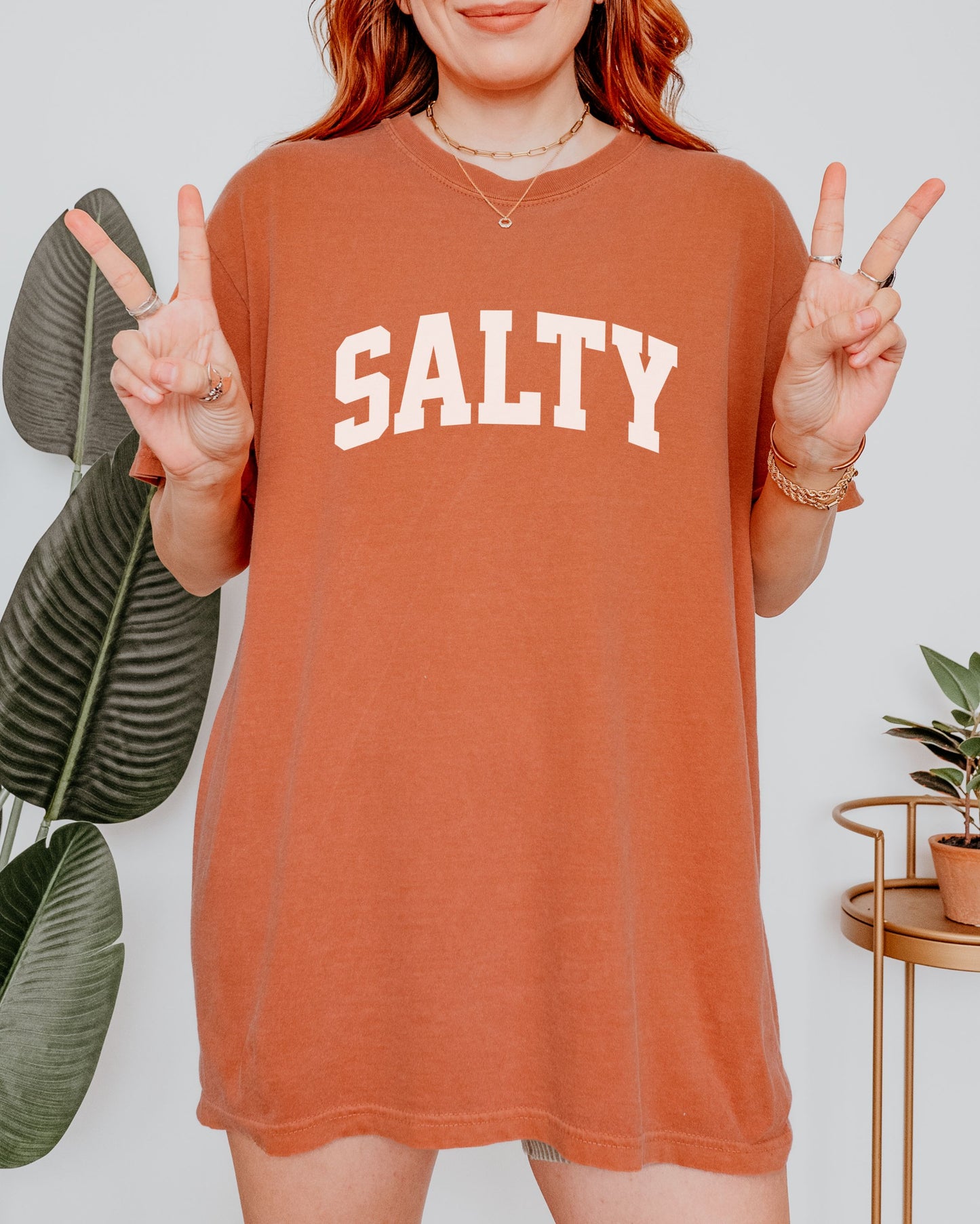 SALTY T-Shirt – Comfort Colors Graphic Tee for Beach, Coastal, and Sassy Vibes