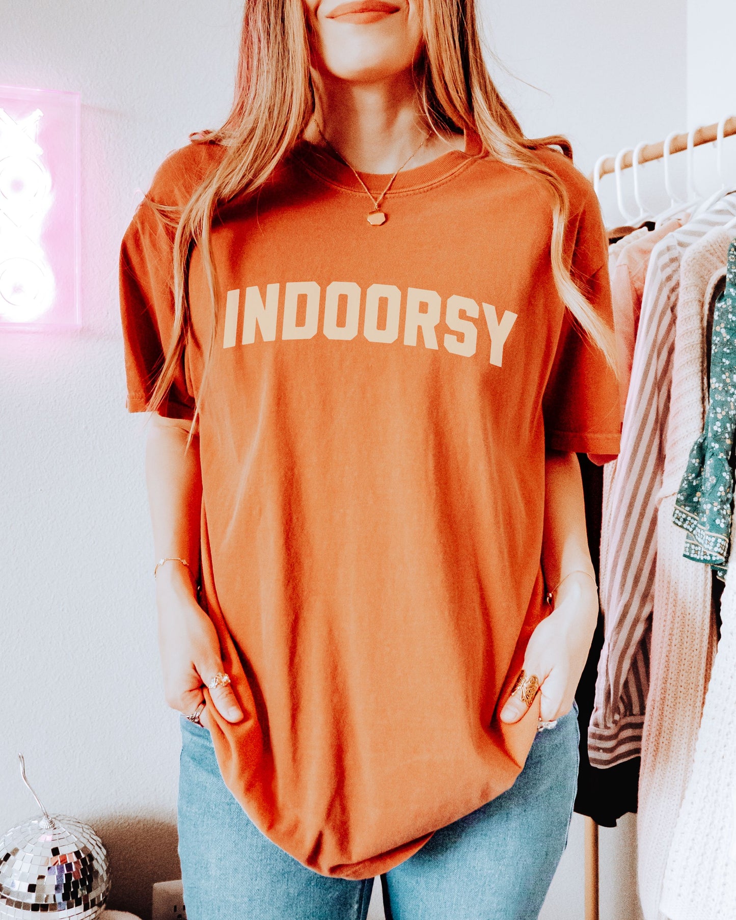 Indoorsy T-Shirt – Comfort Colors Cozy Sarcastic Graphic Tee