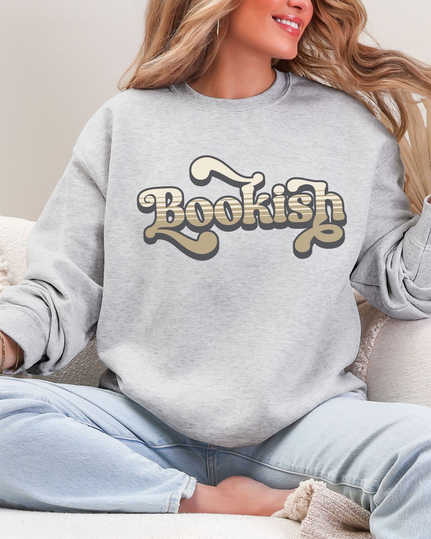 Bookish Sweatshirt – Retro Book Lover Crewneck