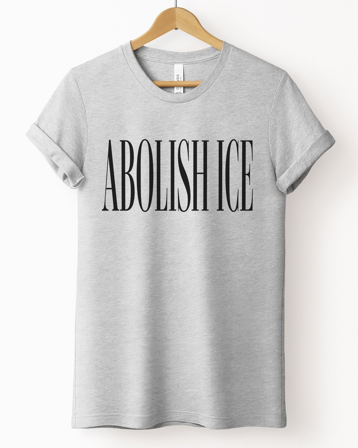 Abolish ICE T-Shirt — Political Statement Tee for Immigration Justice Activists
