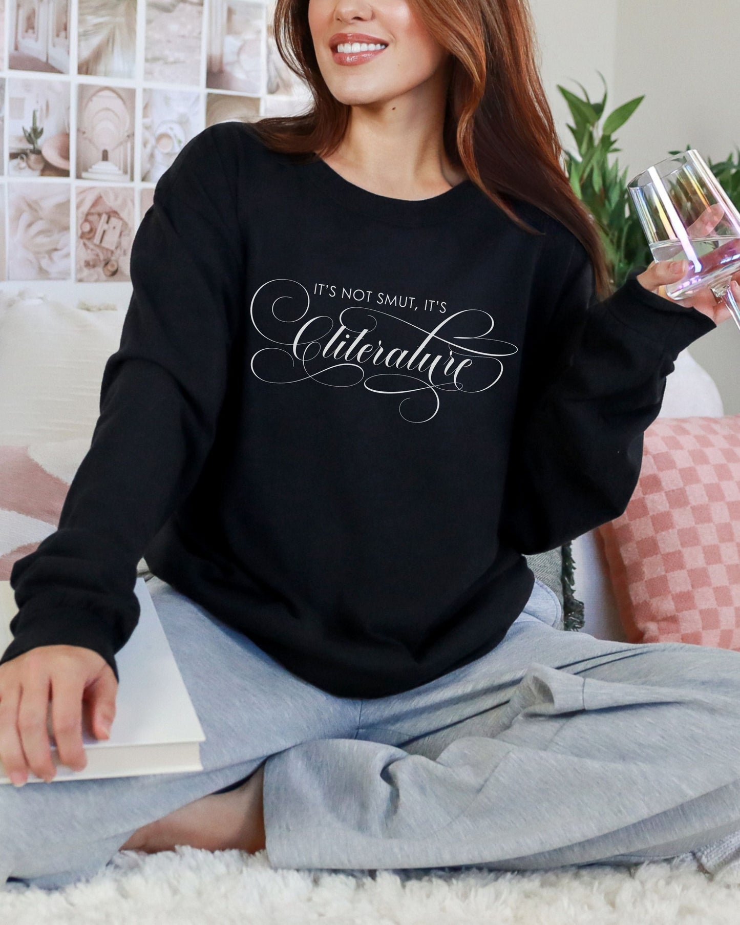 It’s Not Smut, It’s Cliterature Long Sleeve – Comfort Colors Bookish Graphic Tee