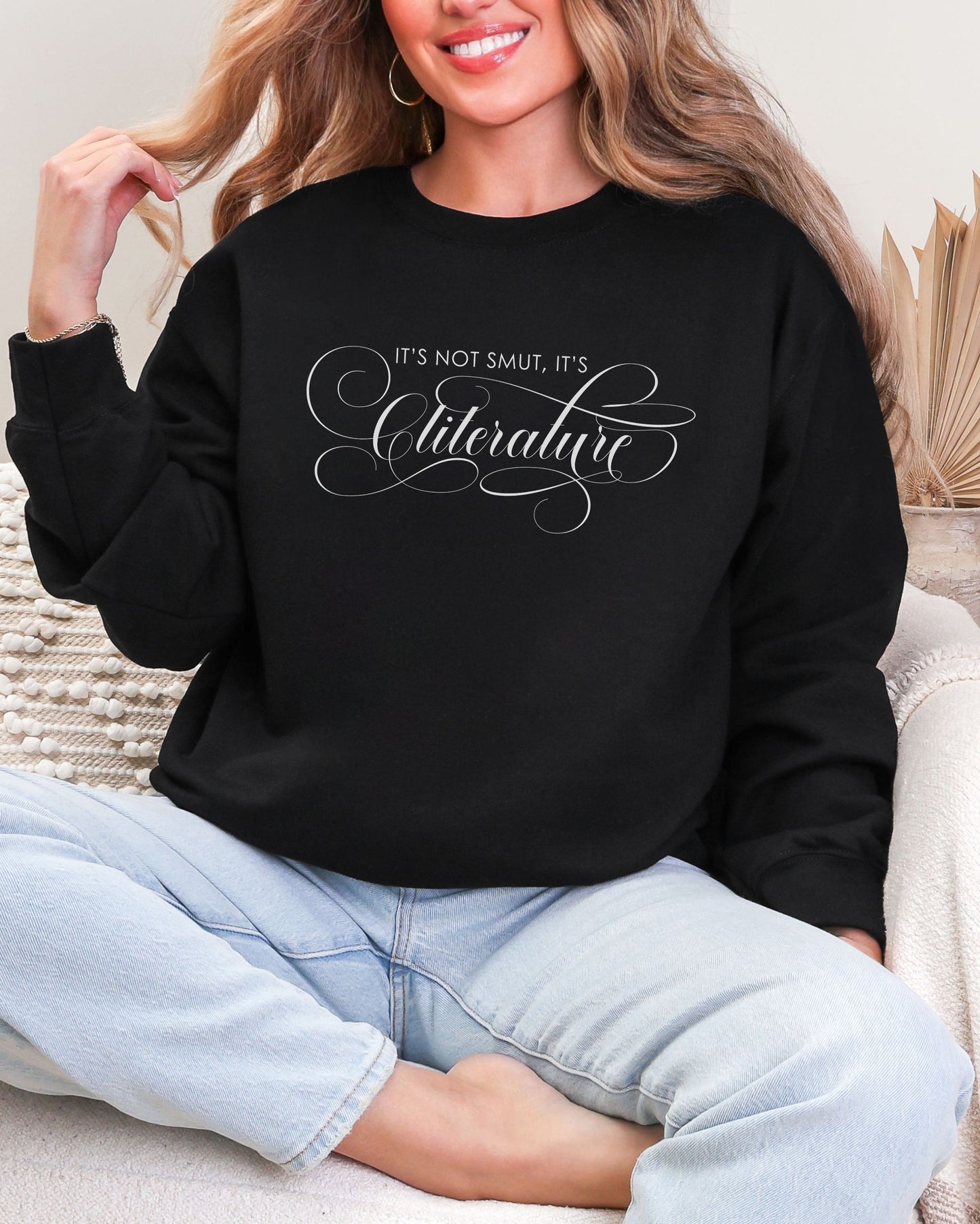 It’s Not Smut, It’s Cliterature Sweatshirt – Bookish Graphic Crewneck