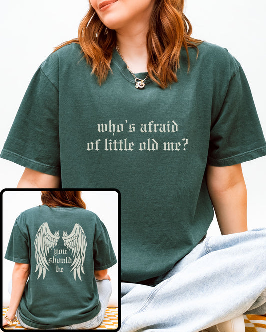 soft vintage comfort colors shirt with front and back design

