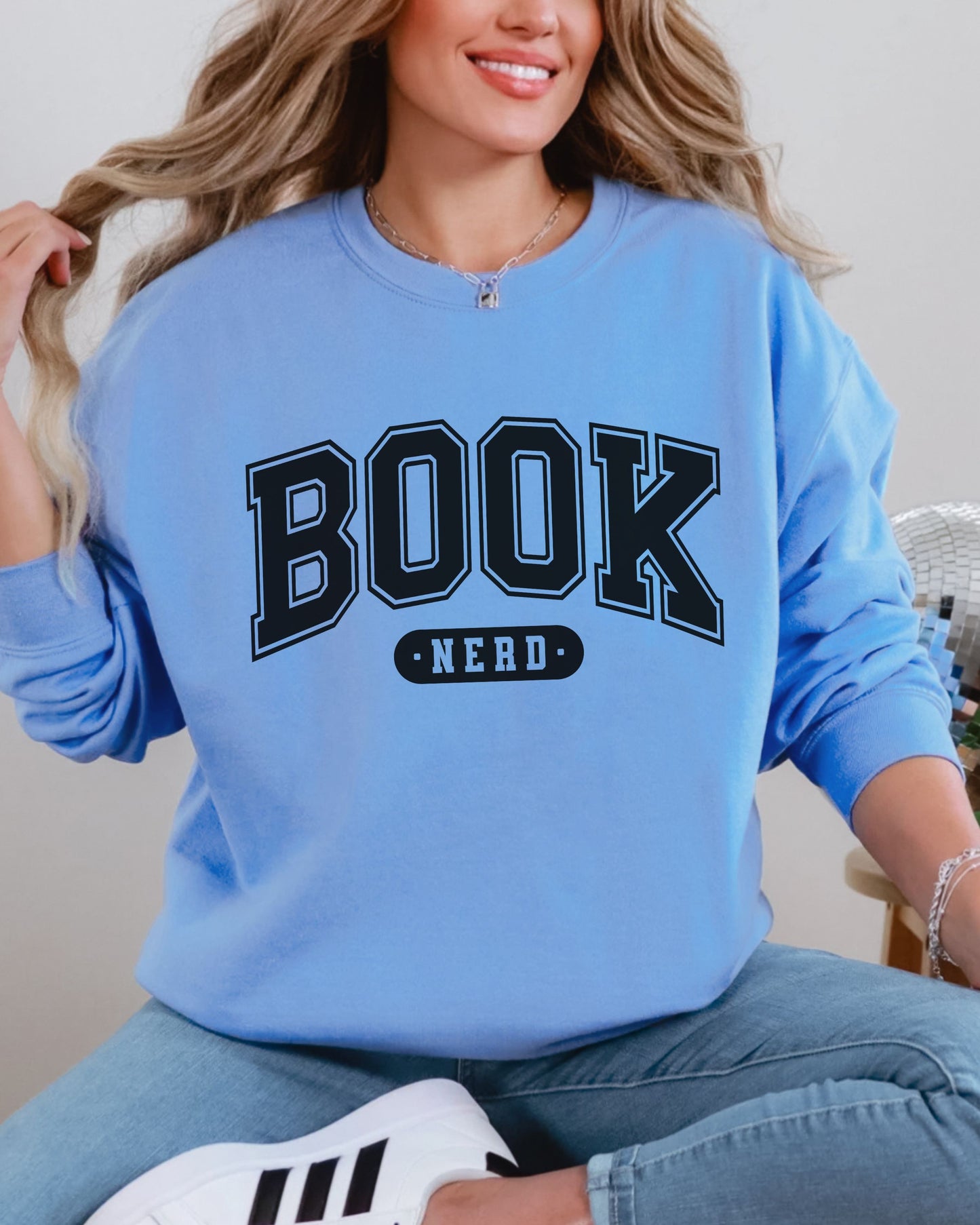 Book Nerd Sweatshirt – Varsity Bookish Crewneck Sweater