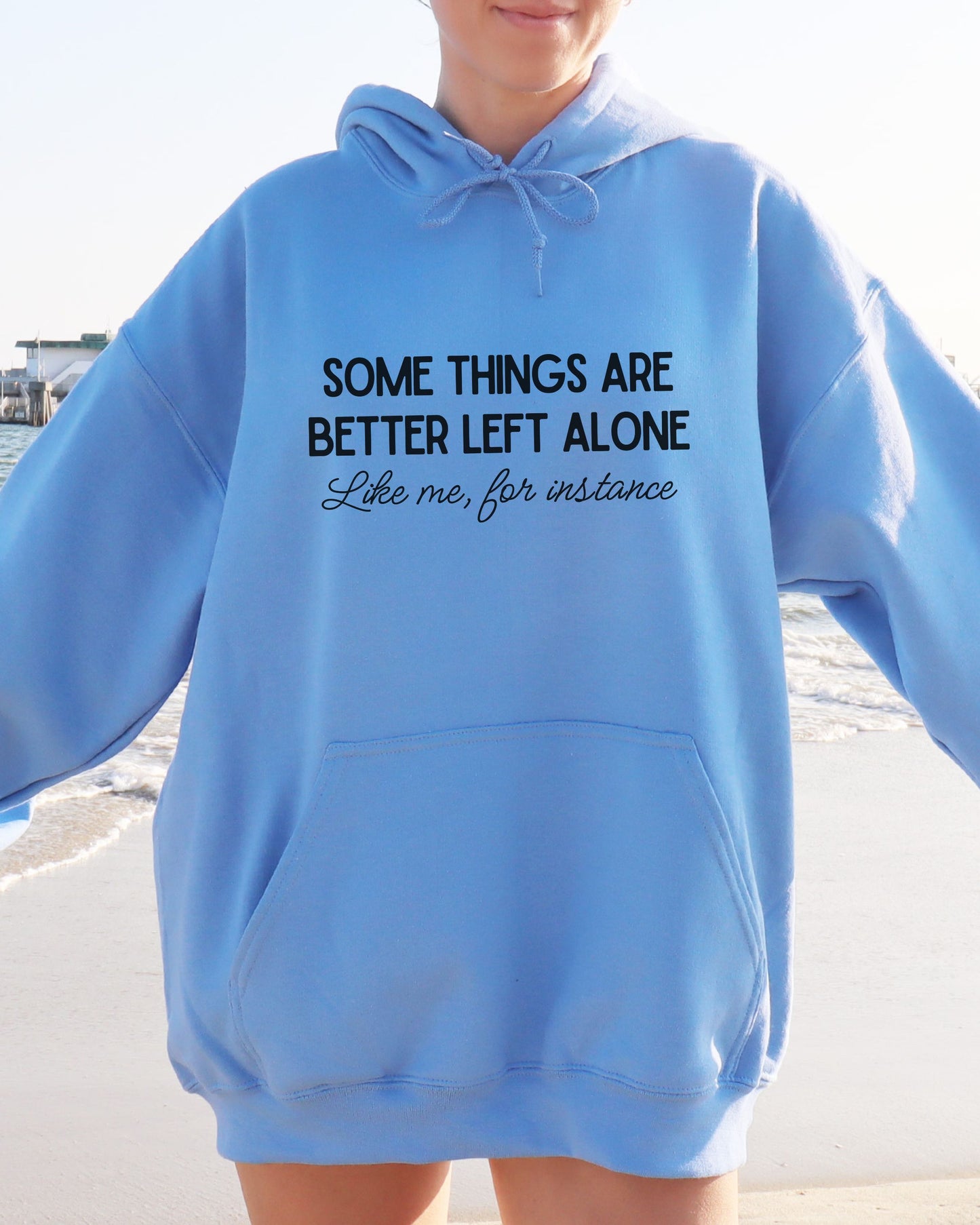 Some Things Are Better Left Alone Hoodie – Cozy Sarcastic Pullover for Introverts