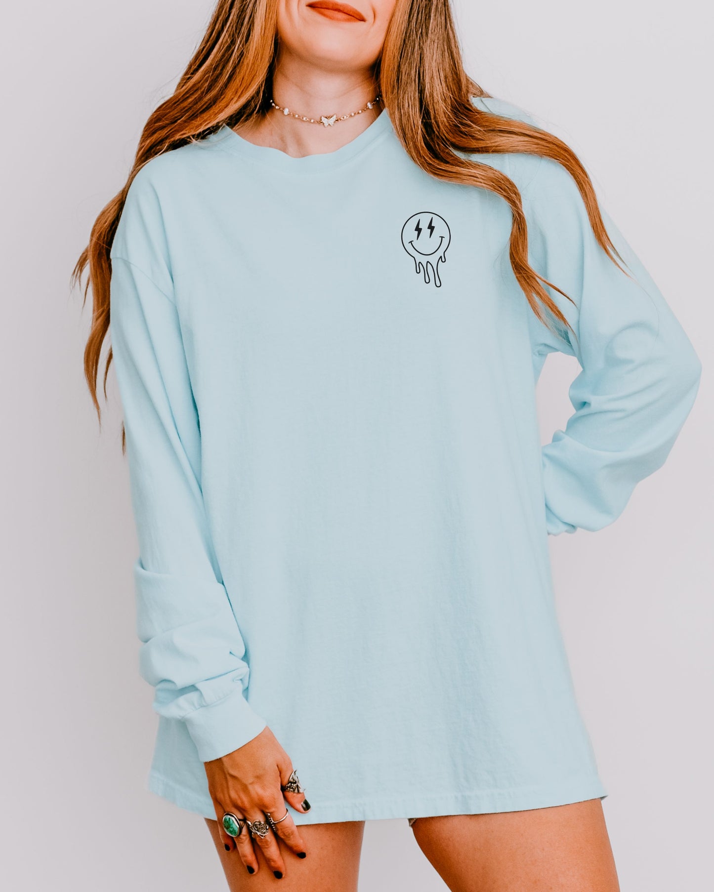 Call Me Antisocial But Please Don’t Call Me Long Sleeve – Comfort Colors Retro Graphic Tee