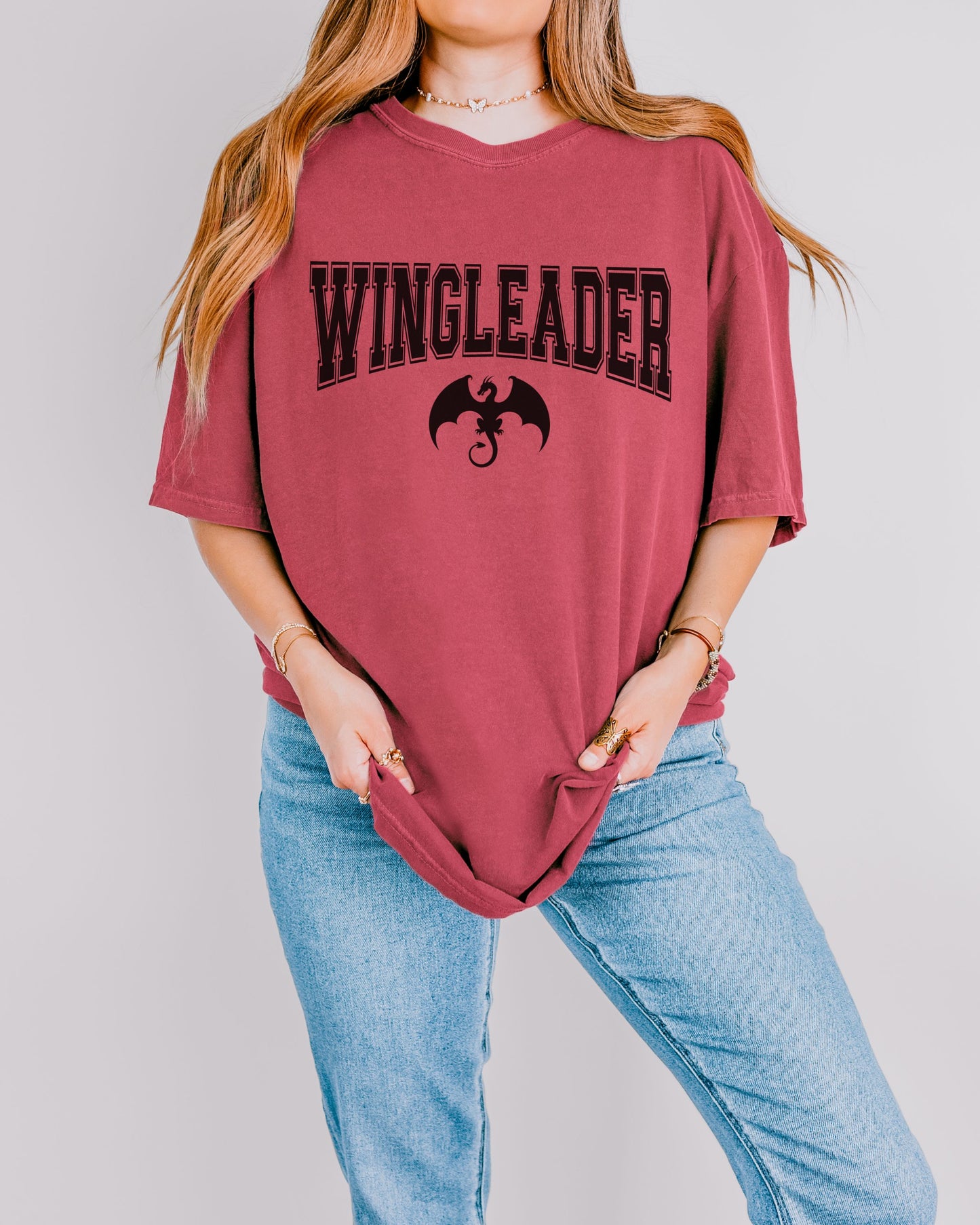 Wingleader T-Shirt – Comfort Colors Bookish Fantasy Dragon Tee