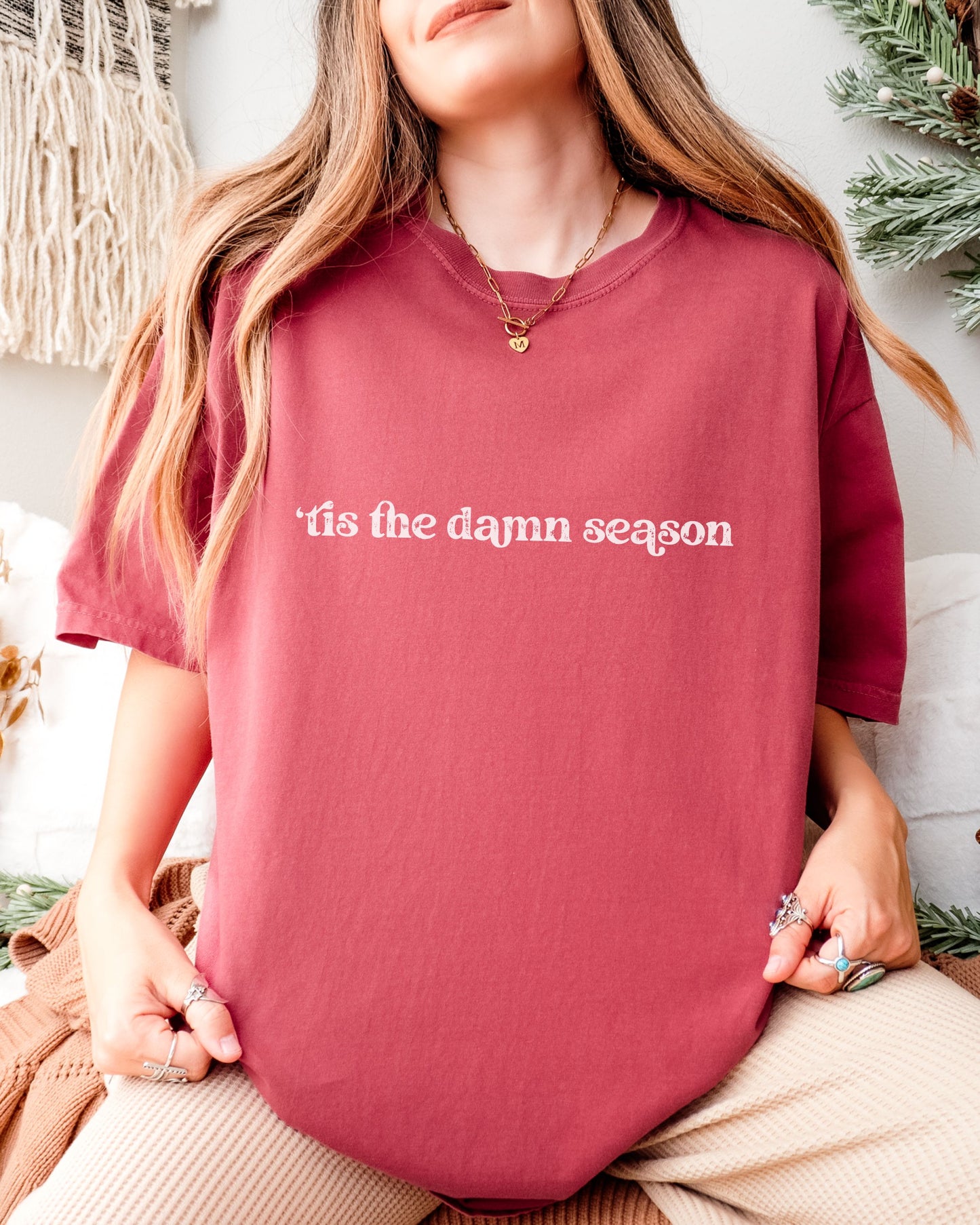 ’Tis The Damn Season T-Shirt – Comfort Colors Seasonal Holiday Tee
