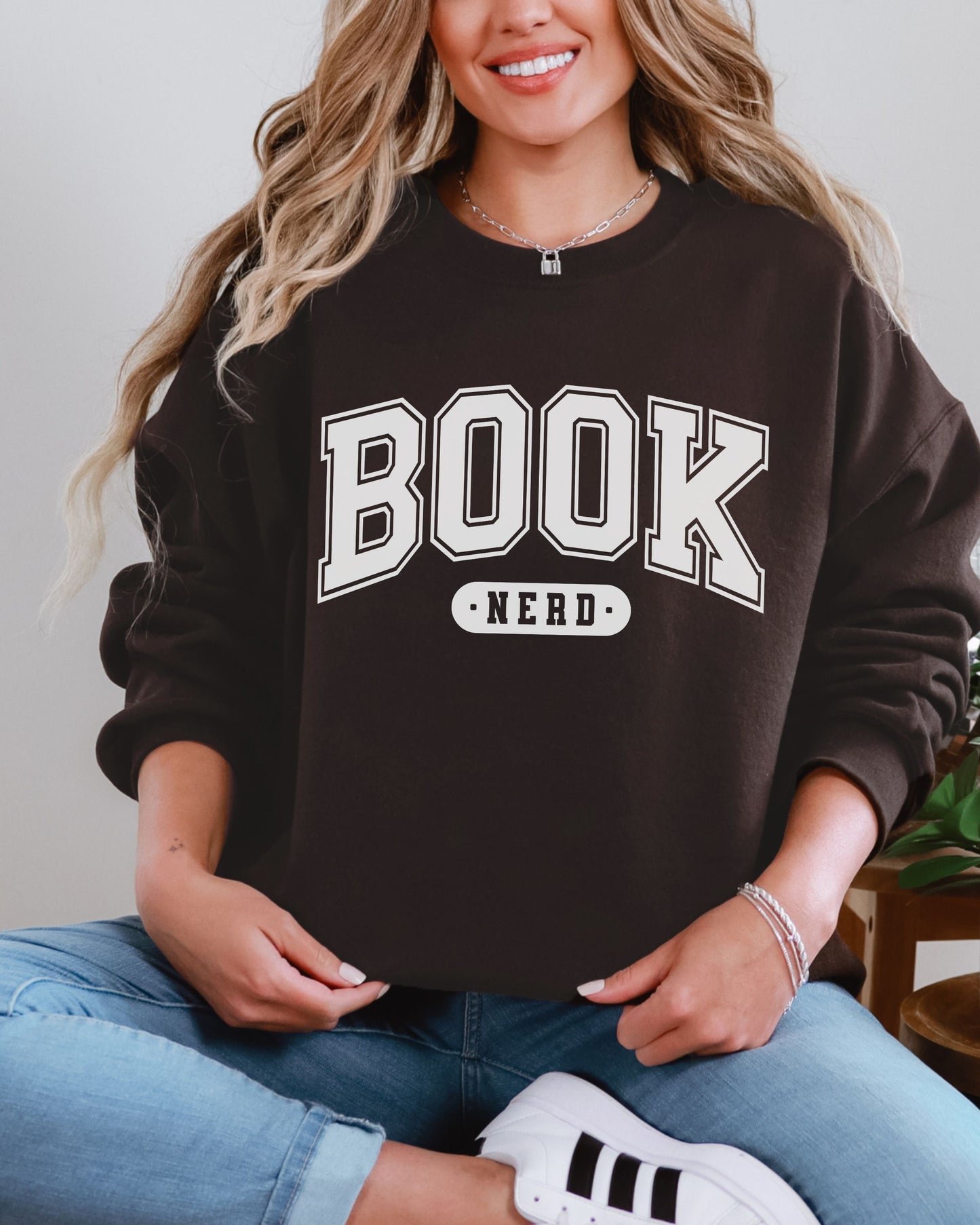Book Nerd Sweatshirt – Varsity Bookish Crewneck Sweater
