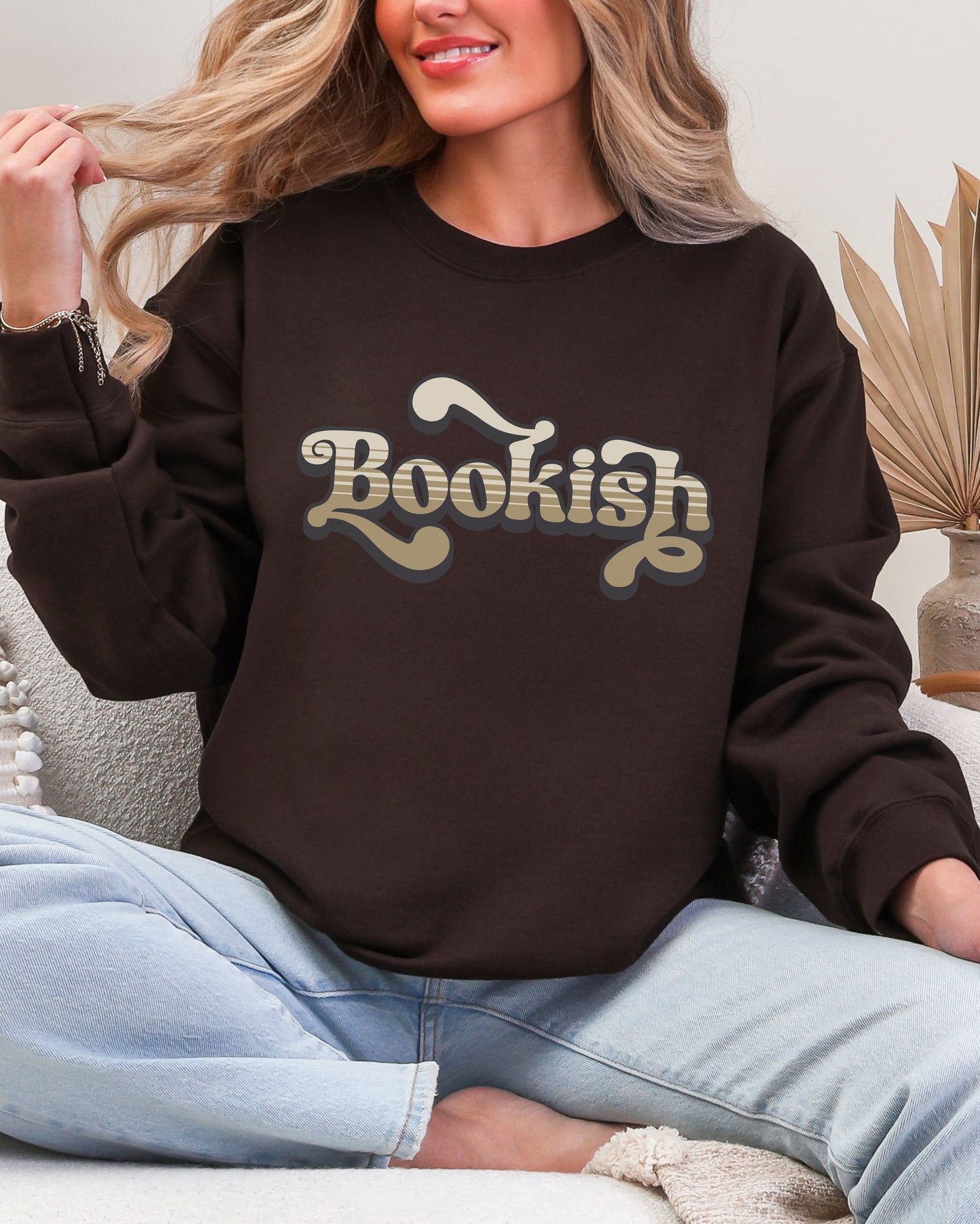 Bookish Sweatshirt – Retro Book Lover Crewneck