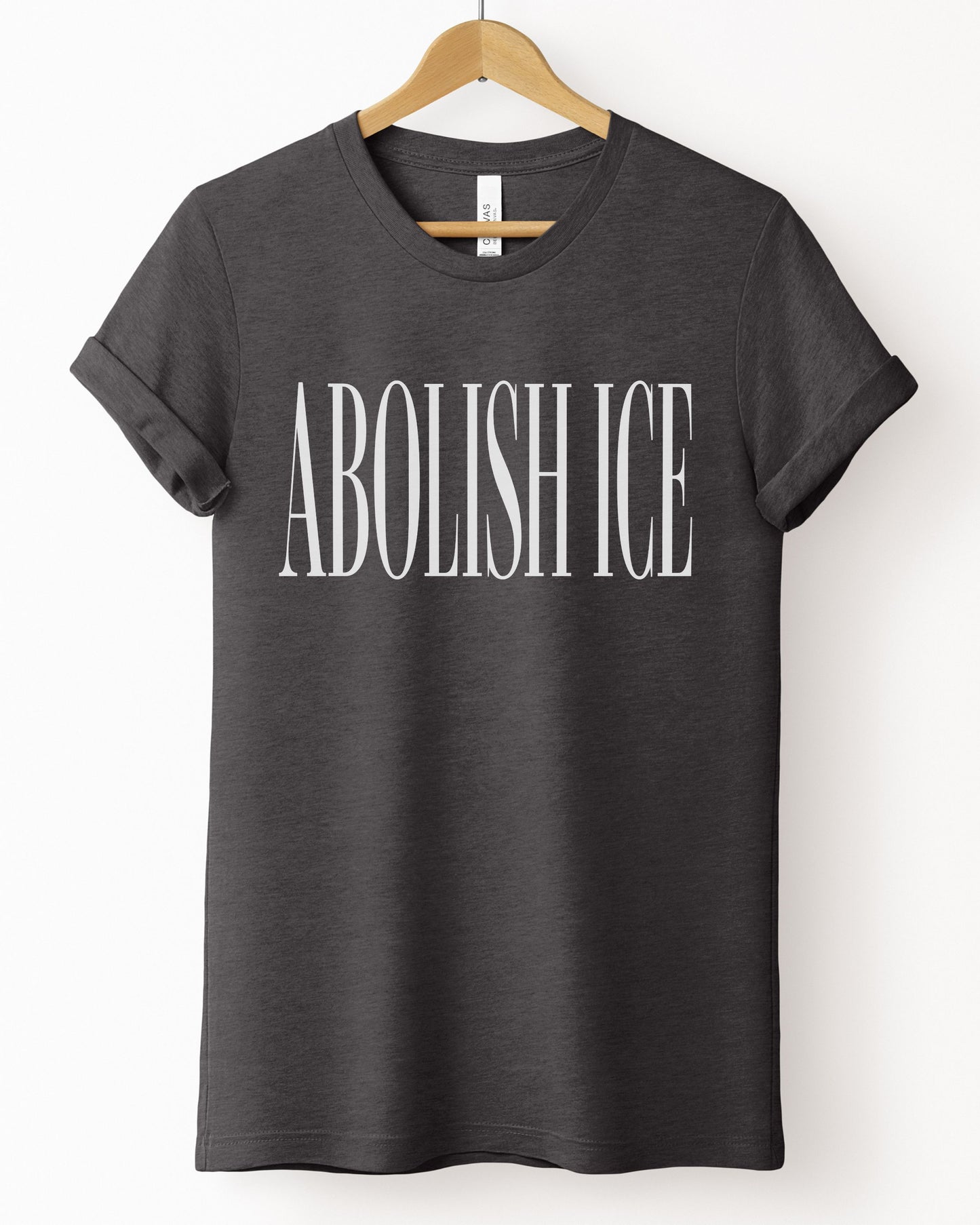 Abolish ICE T-Shirt — Political Statement Tee for Immigration Justice Activists