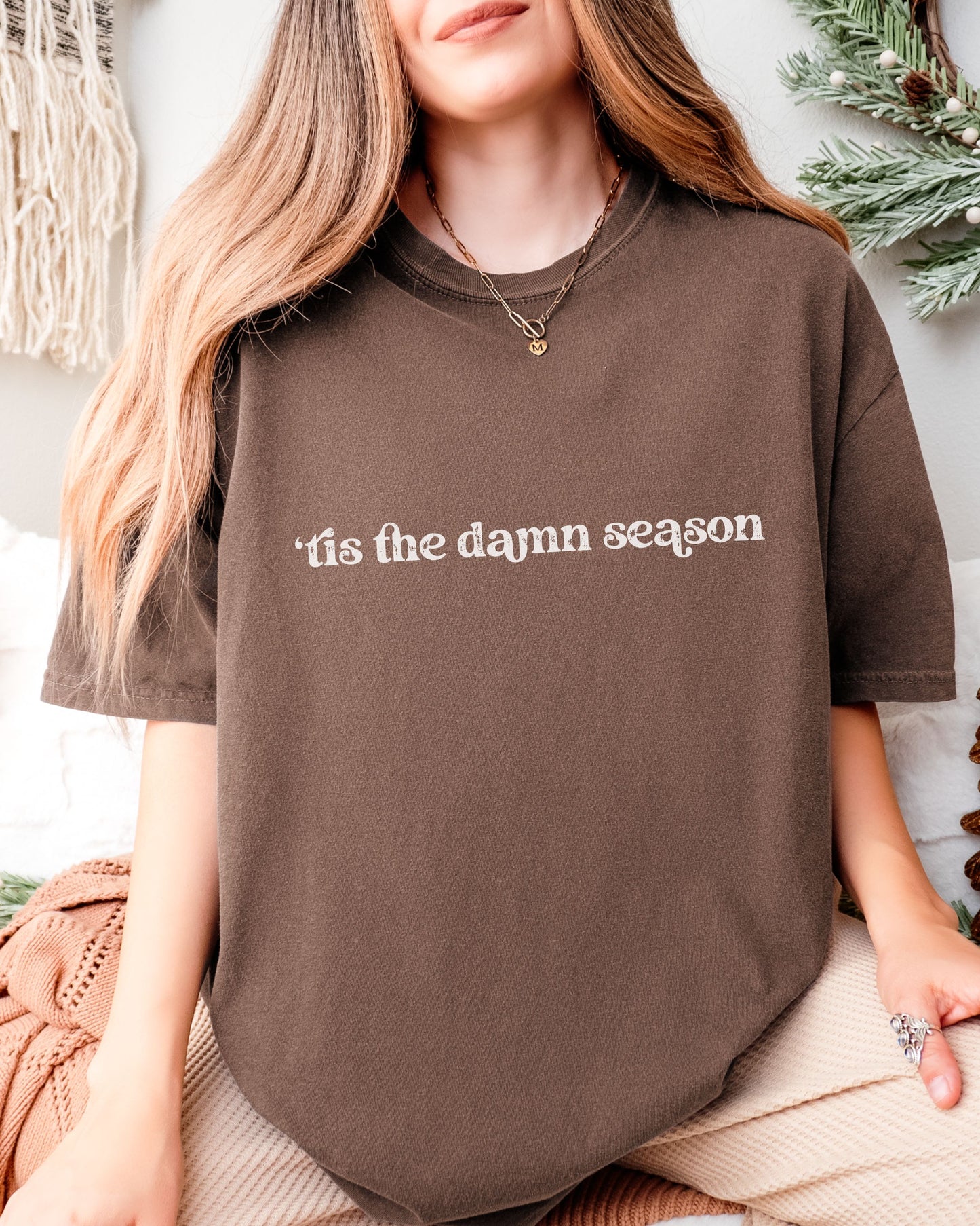 ’Tis The Damn Season T-Shirt – Comfort Colors Seasonal Holiday Tee
