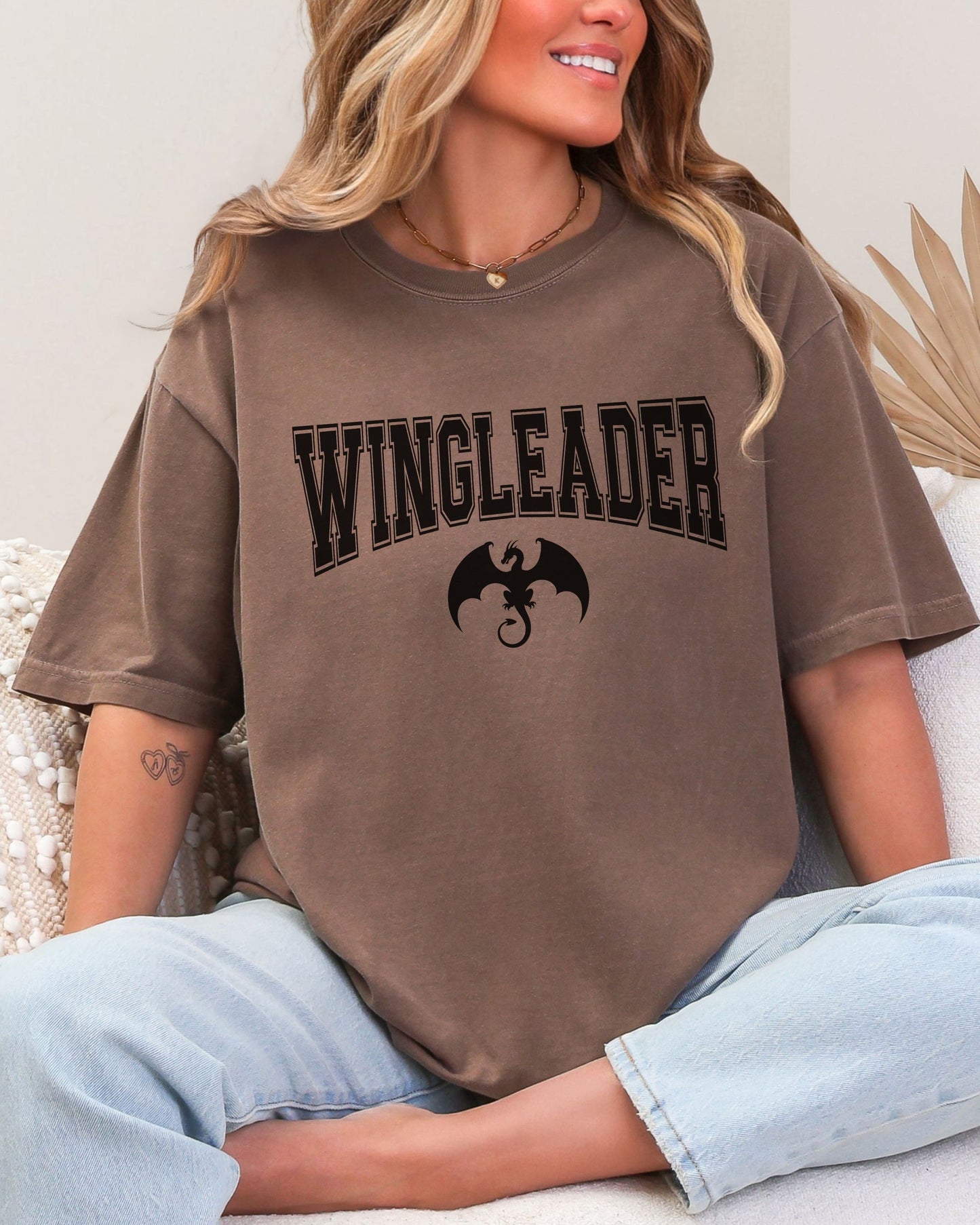 Wingleader T-Shirt – Comfort Colors Bookish Fantasy Dragon Tee