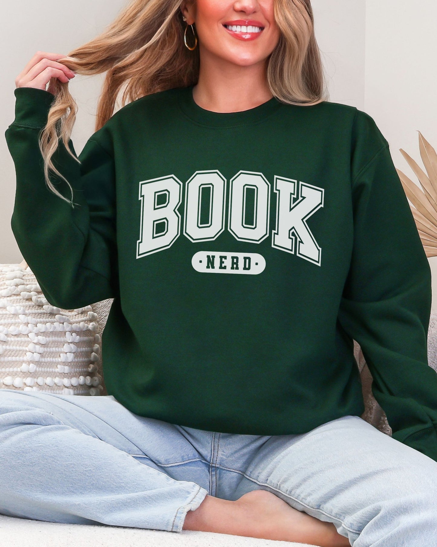 Book Nerd Sweatshirt – Varsity Bookish Crewneck Sweater