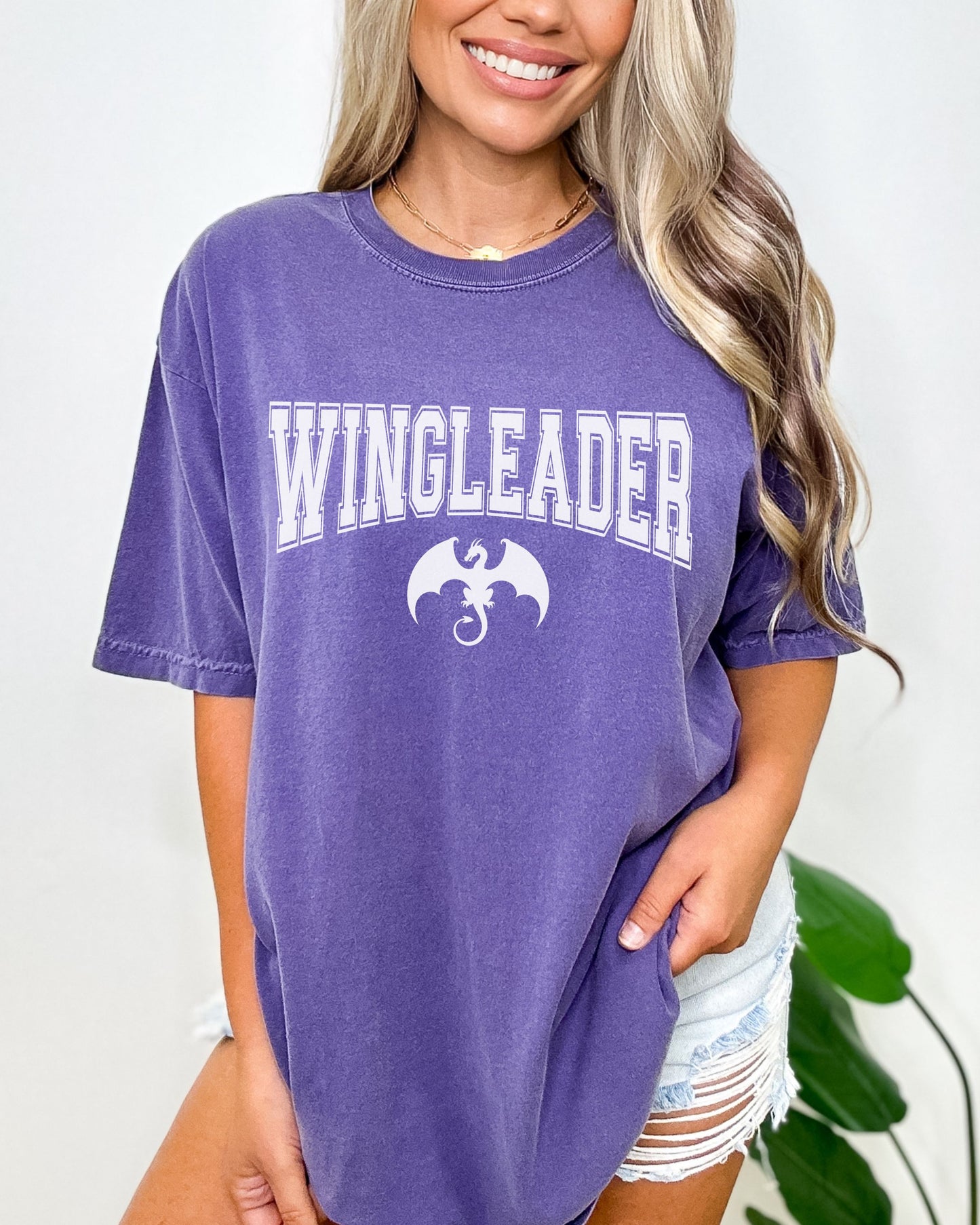 Wingleader T-Shirt – Comfort Colors Bookish Fantasy Dragon Tee