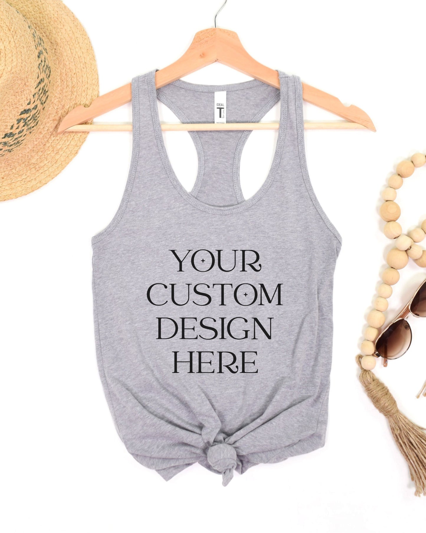 Custom Tank Top – Slim Fit Racerback Personalized Shirt