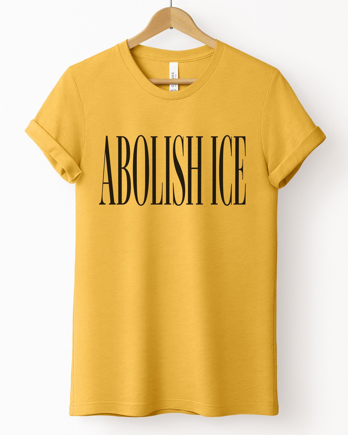 Abolish ICE T-Shirt — Political Statement Tee for Immigration Justice Activists