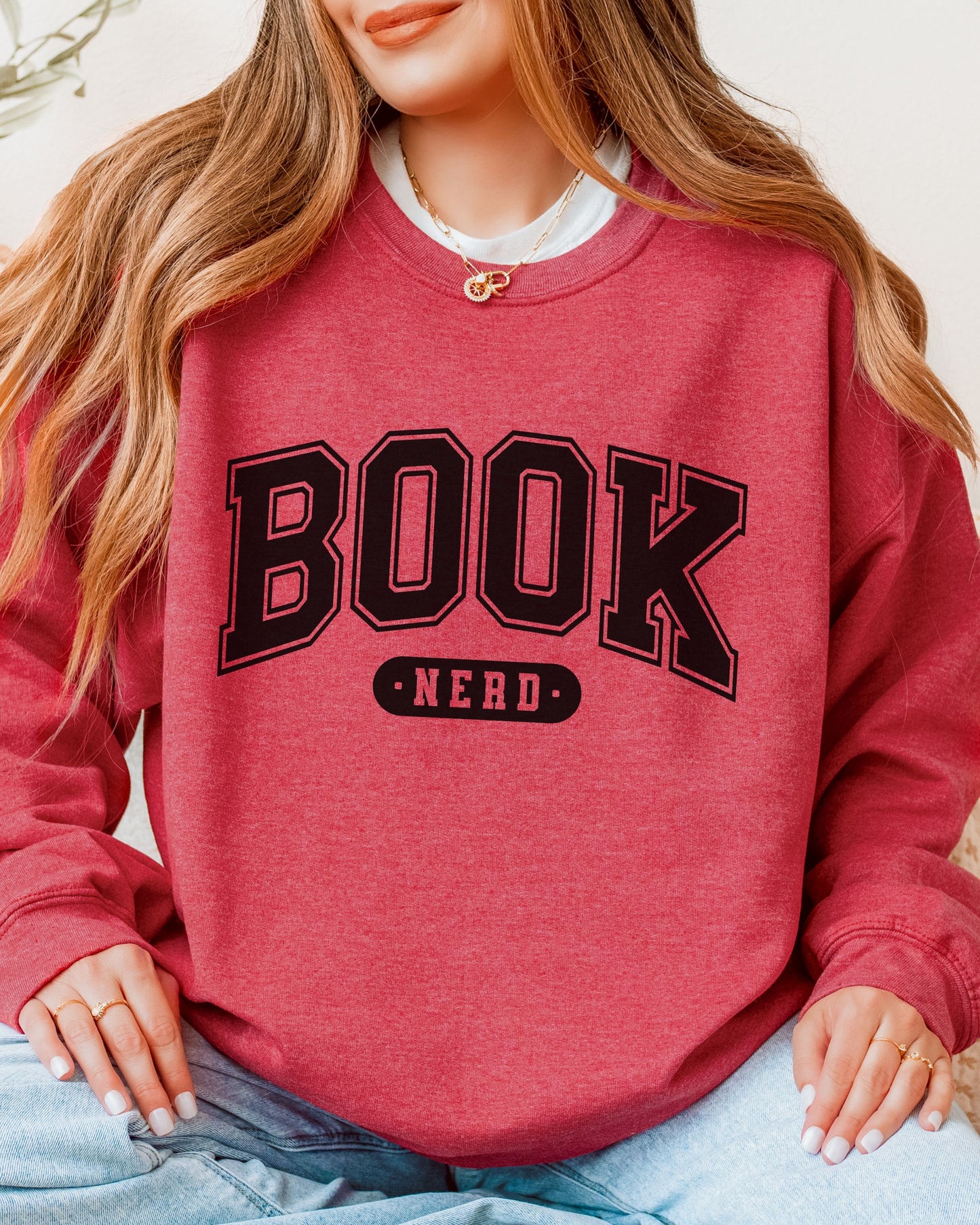 Book Nerd Sweatshirt – Varsity Bookish Crewneck Sweater