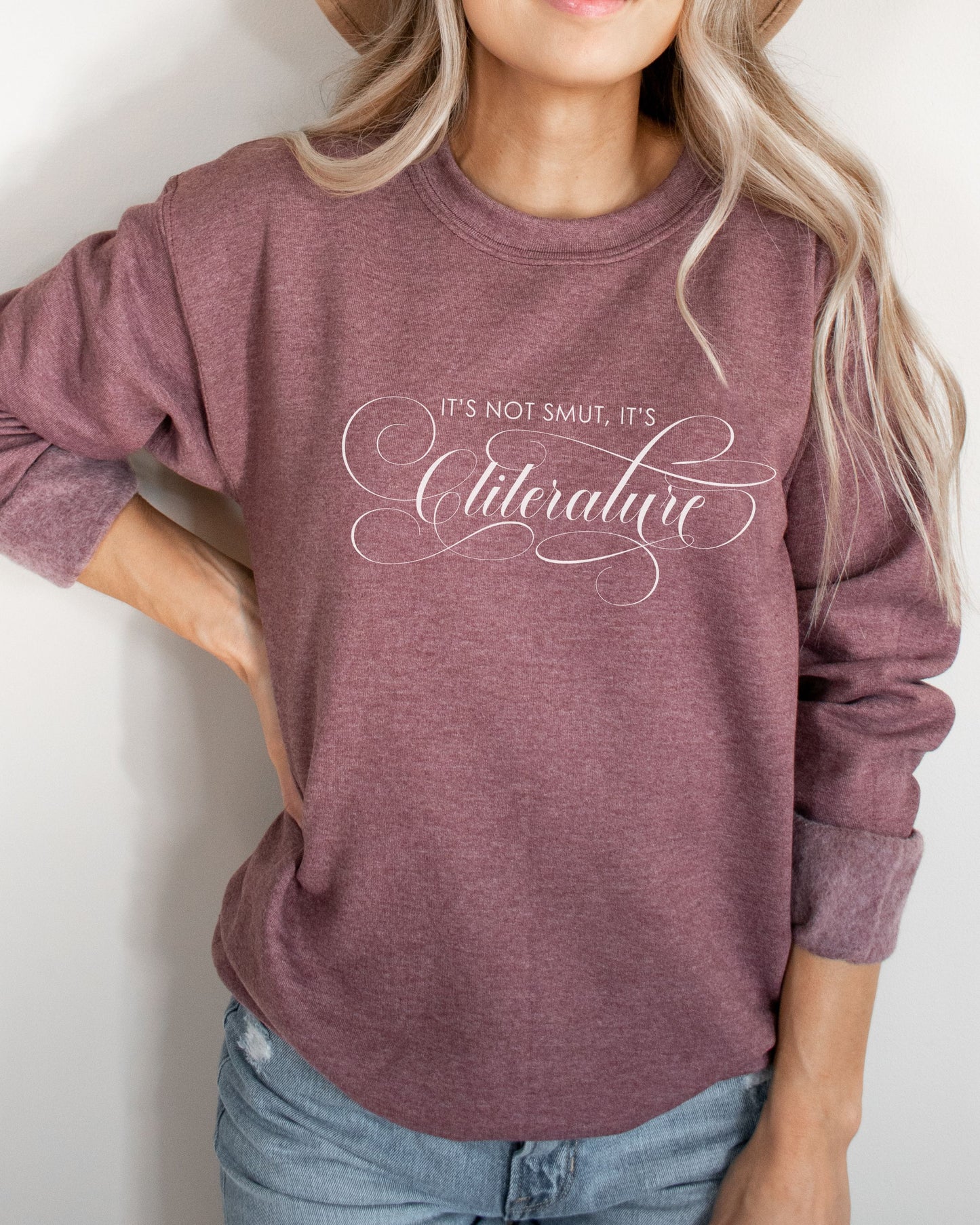It’s Not Smut, It’s Cliterature Sweatshirt – Bookish Graphic Crewneck