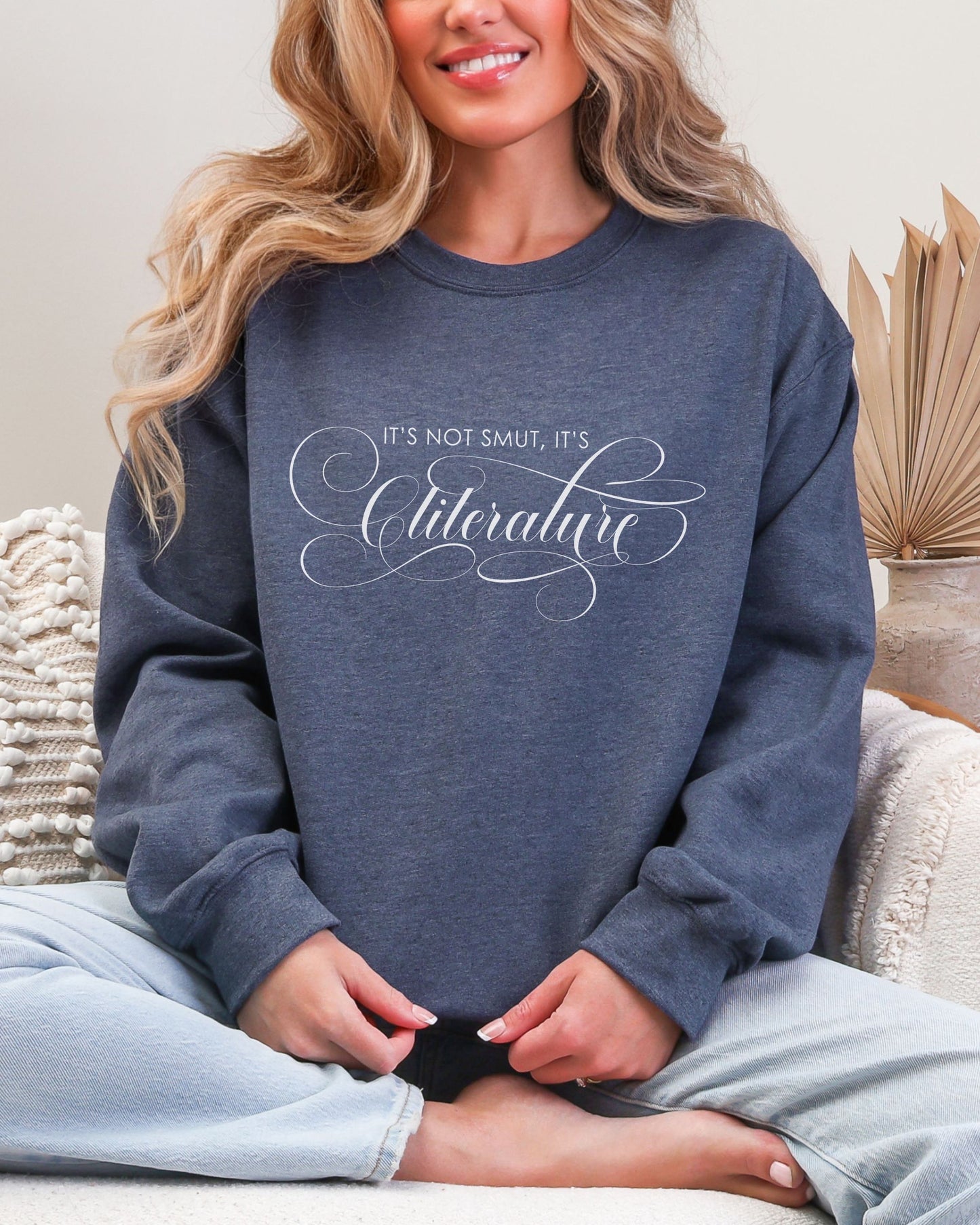 It’s Not Smut, It’s Cliterature Sweatshirt – Bookish Graphic Crewneck