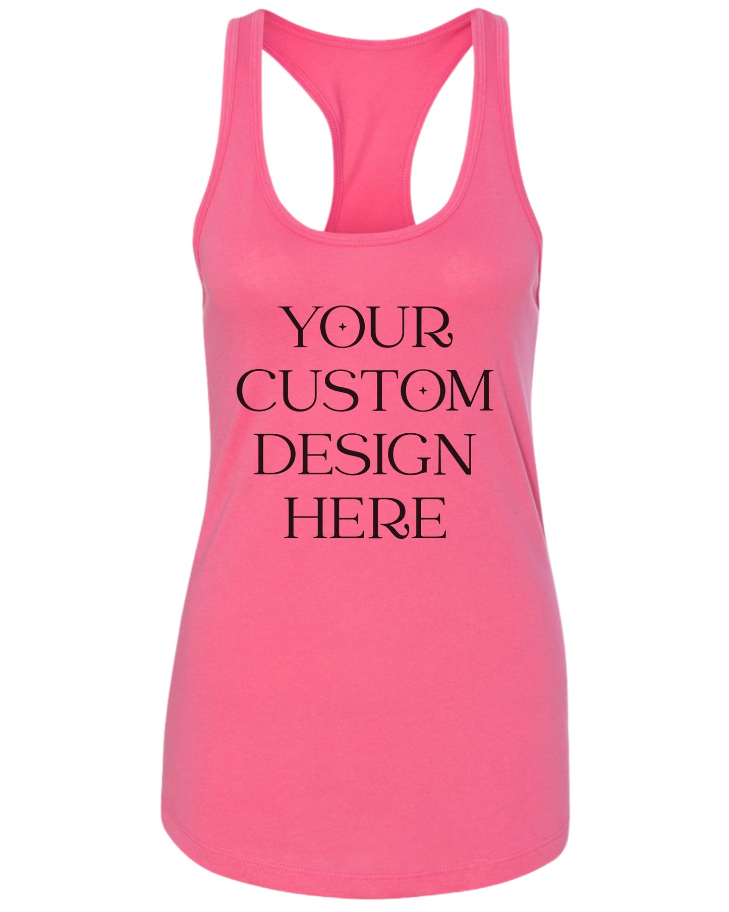 Custom Tank Top – Slim Fit Racerback Personalized Shirt