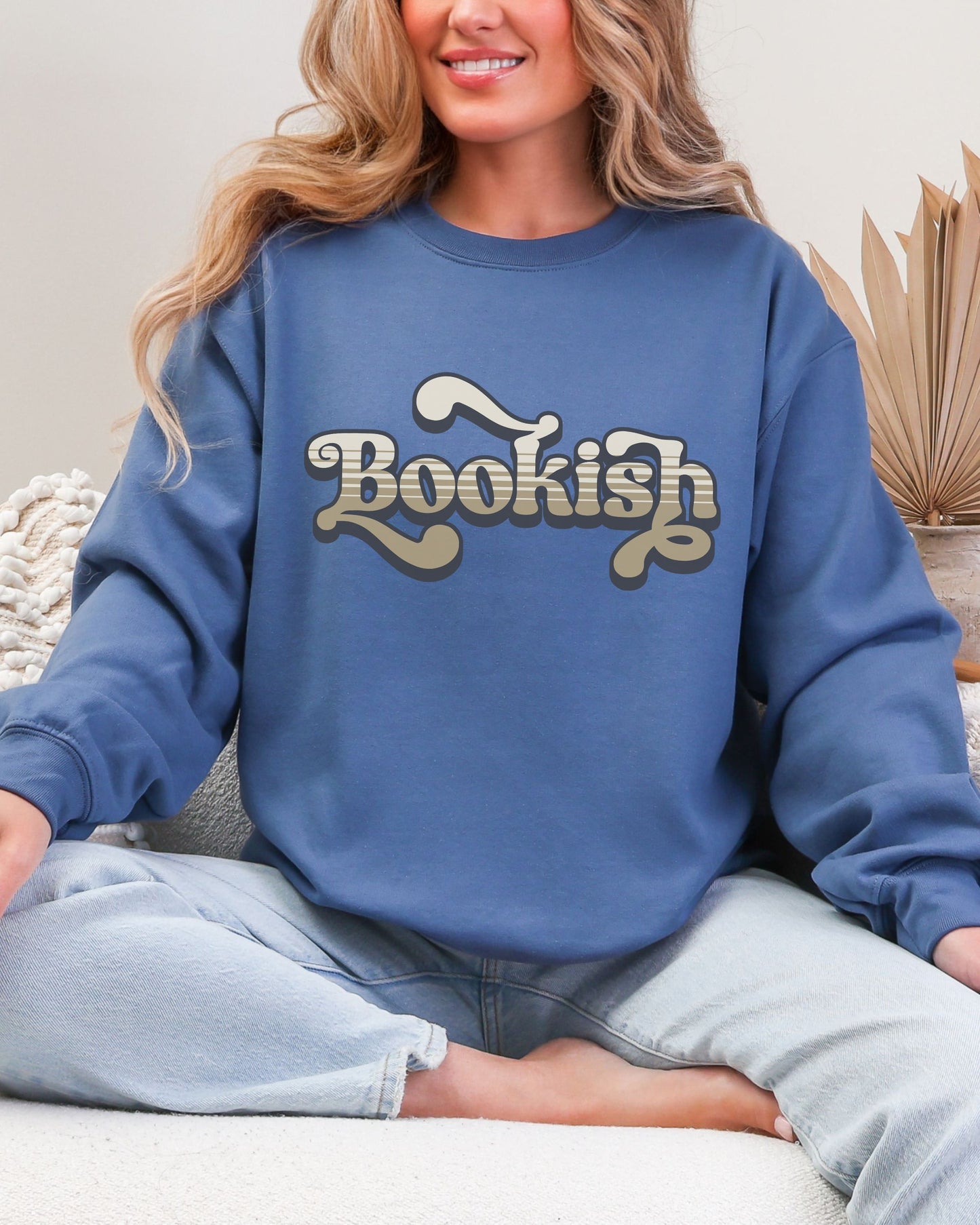 Bookish Sweatshirt – Retro Book Lover Crewneck