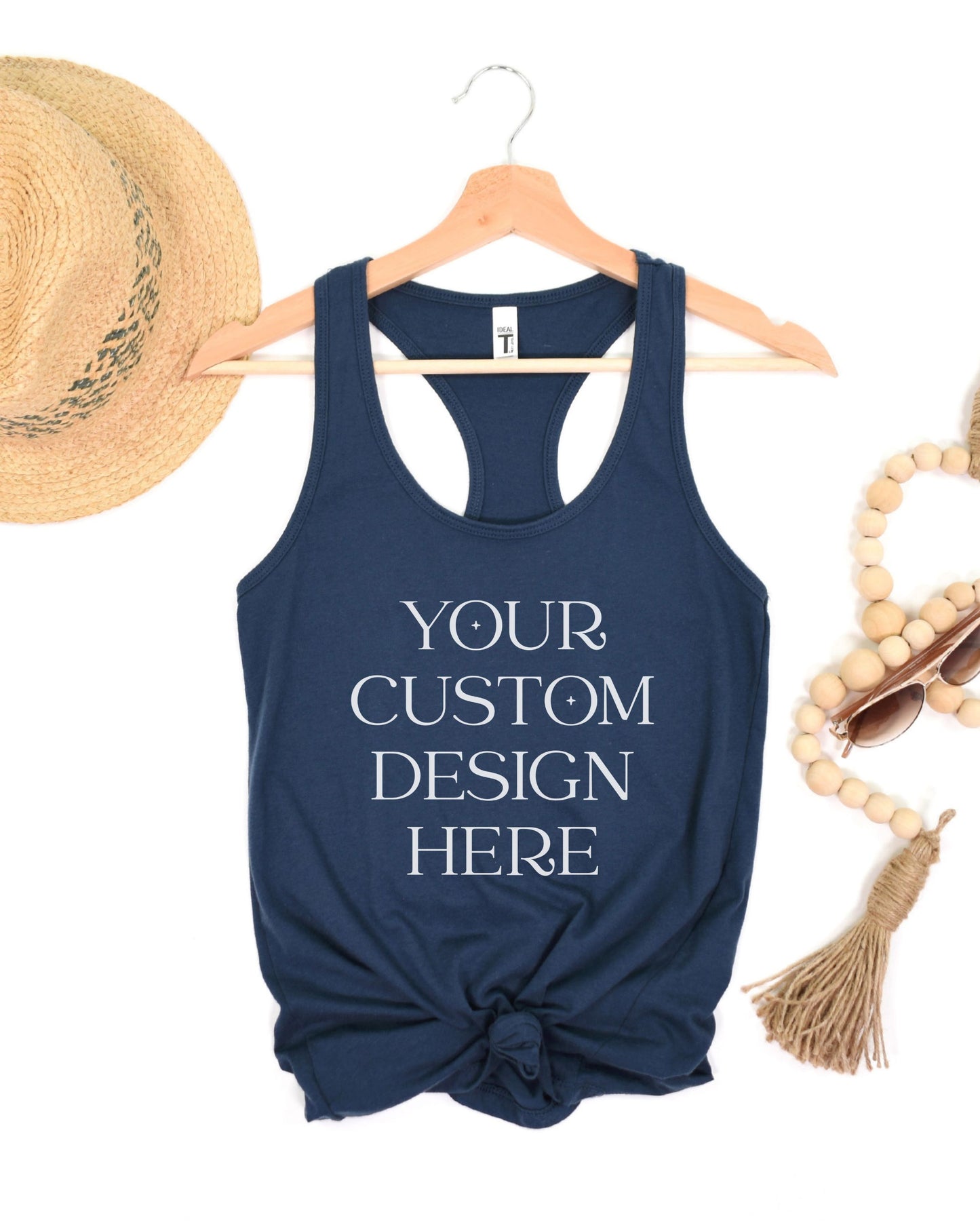 Custom Tank Top – Slim Fit Racerback Personalized Shirt