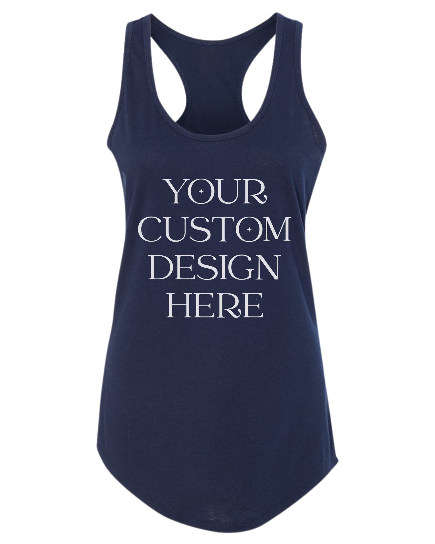 Custom Tank Top – Slim Fit Racerback Personalized Shirt