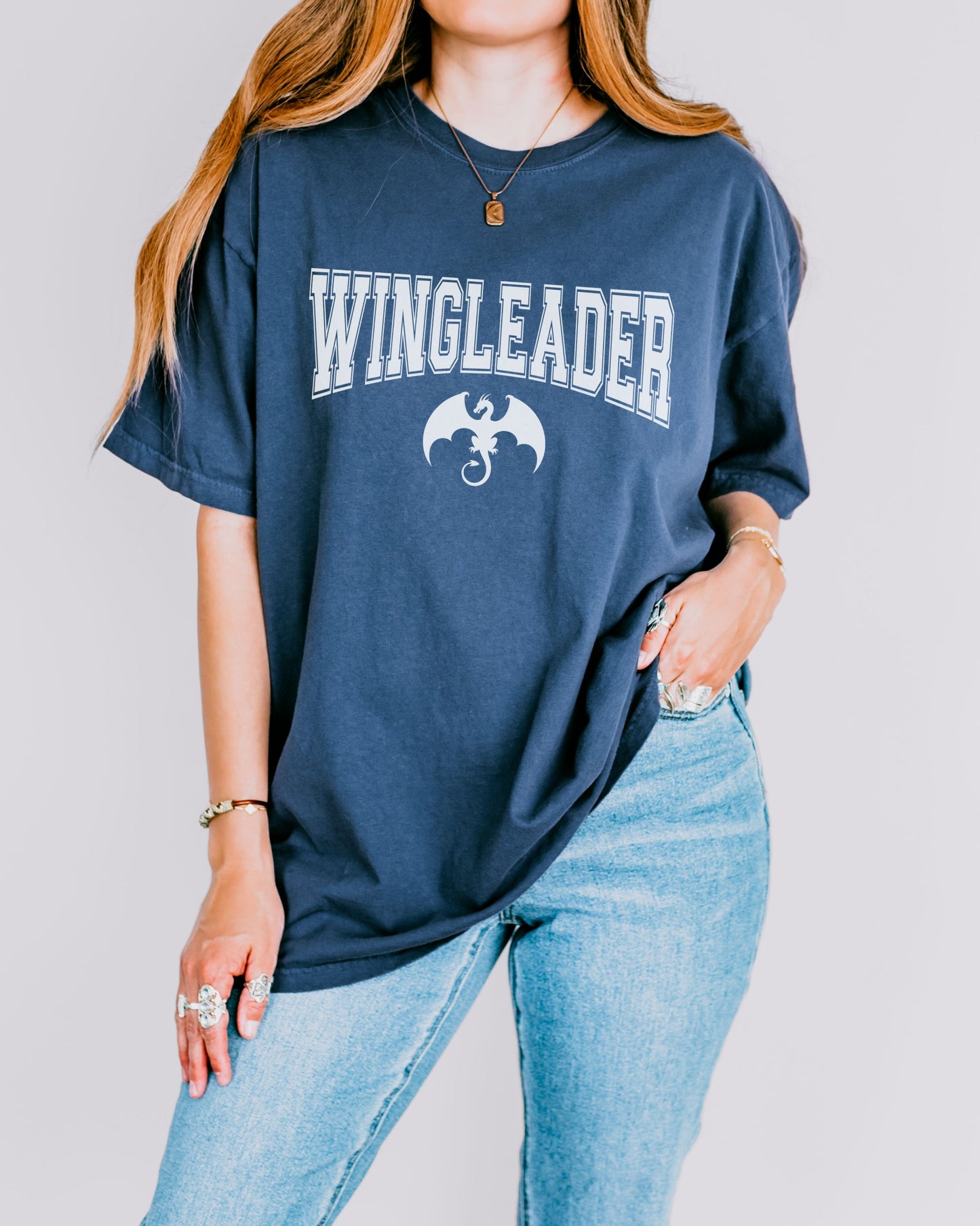 Wingleader T-Shirt – Comfort Colors Bookish Fantasy Dragon Tee