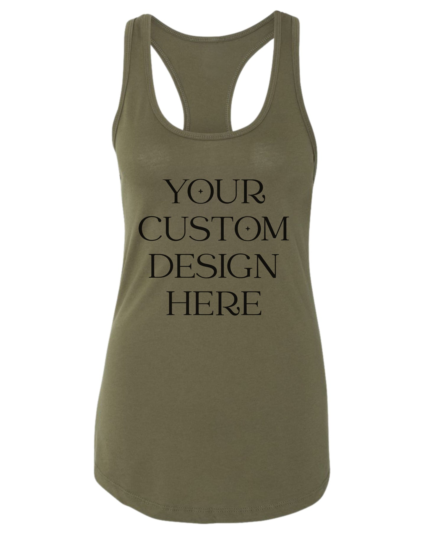 Custom Tank Top – Slim Fit Racerback Personalized Shirt