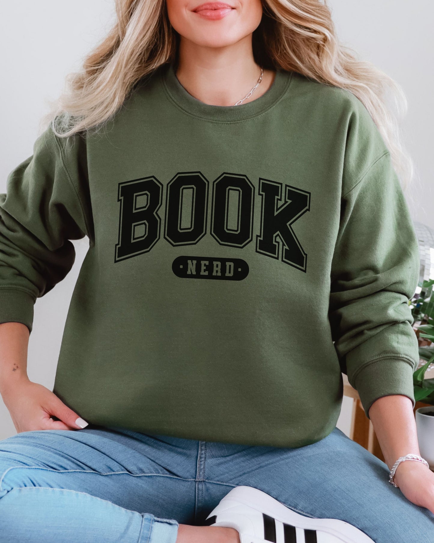 Book Nerd Sweatshirt – Varsity Bookish Crewneck Sweater
