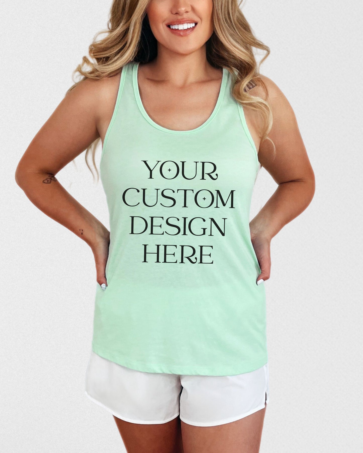 Custom Tank Top – Slim Fit Racerback Personalized Shirt