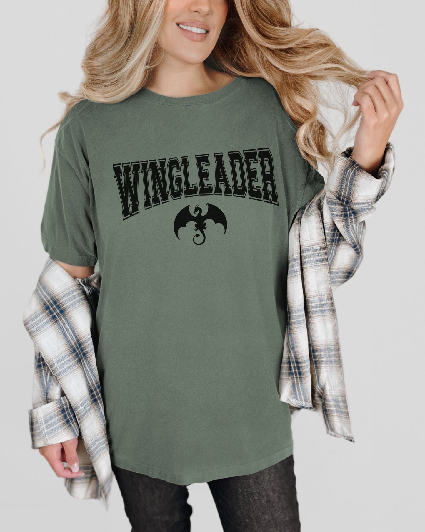 Wingleader T-Shirt – Comfort Colors Bookish Fantasy Dragon Tee