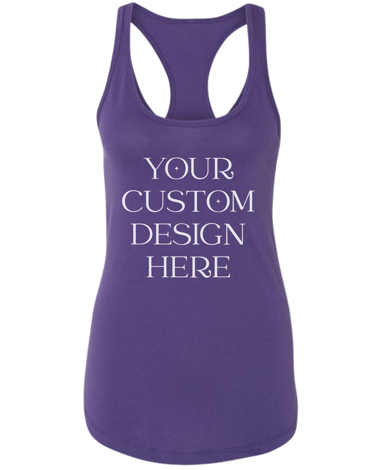 Custom Tank Top – Slim Fit Racerback Personalized Shirt