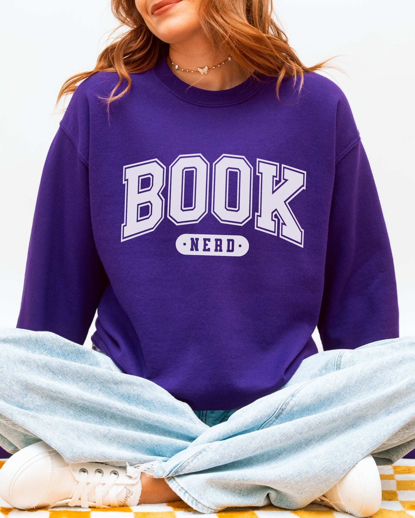 Book Nerd Sweatshirt – Varsity Bookish Crewneck Sweater