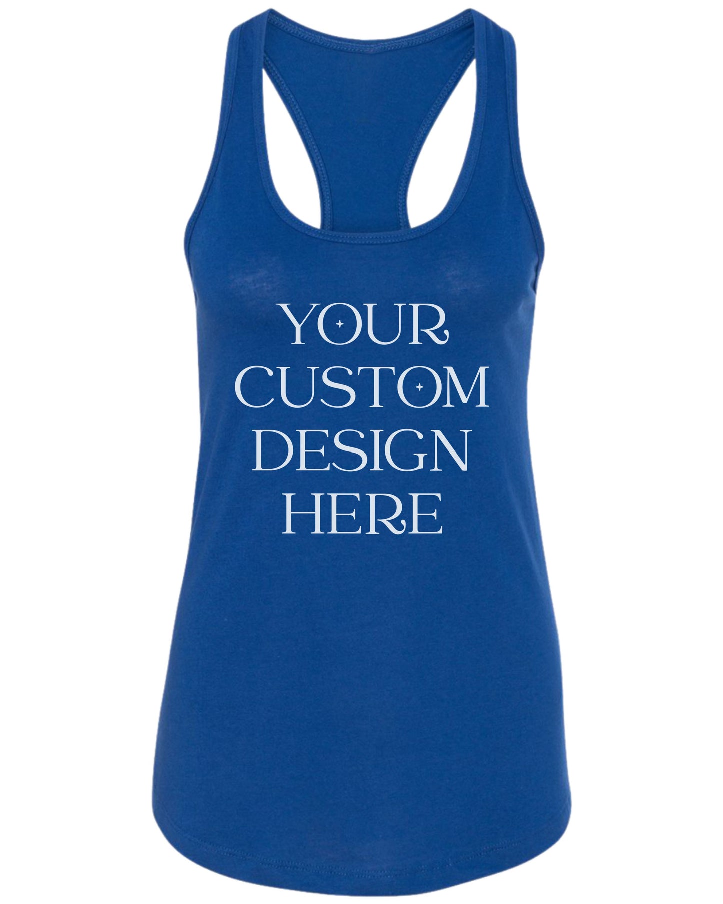 Custom Tank Top – Slim Fit Racerback Personalized Shirt