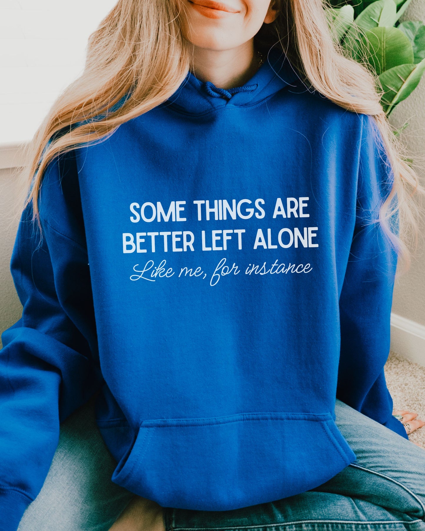Some Things Are Better Left Alone Hoodie – Cozy Sarcastic Pullover for Introverts