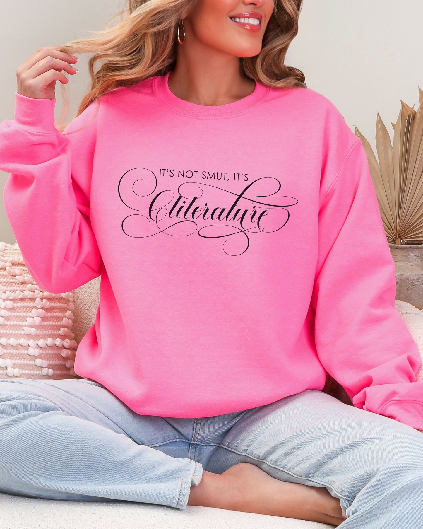 It’s Not Smut, It’s Cliterature Sweatshirt – Bookish Graphic Crewneck