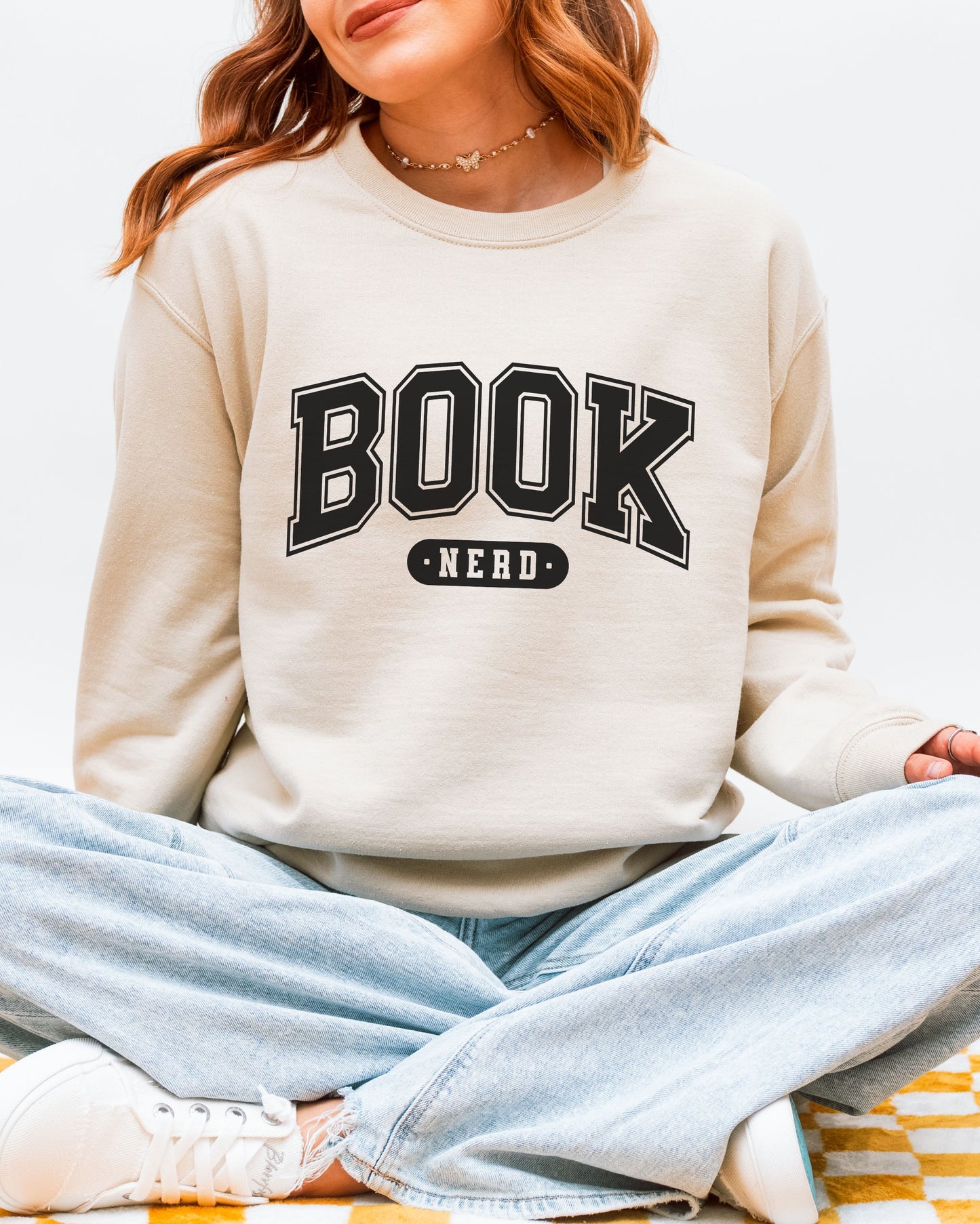 Book Nerd Sweatshirt – Varsity Bookish Crewneck Sweater