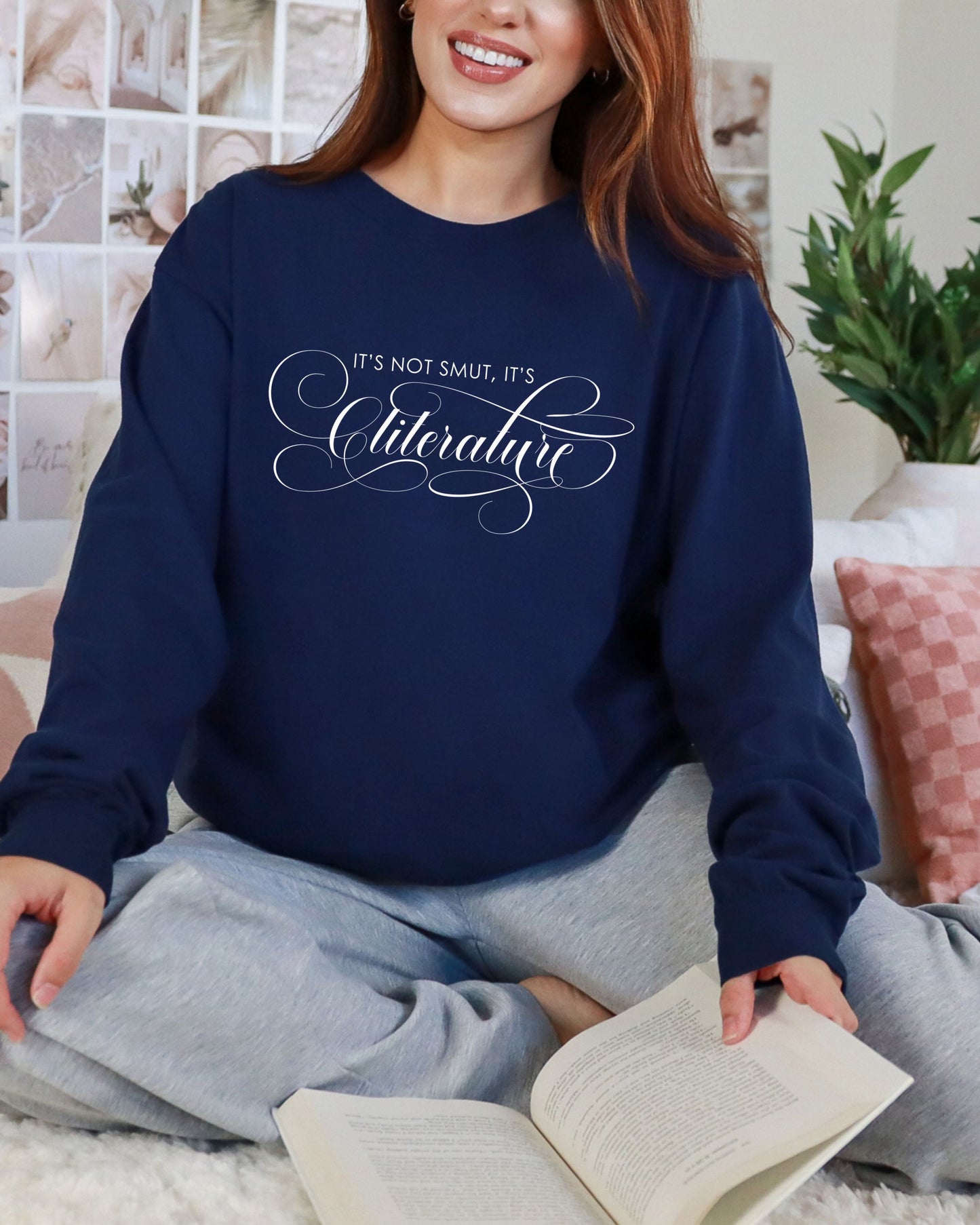 It’s Not Smut, It’s Cliterature Long Sleeve – Comfort Colors Bookish Graphic Tee