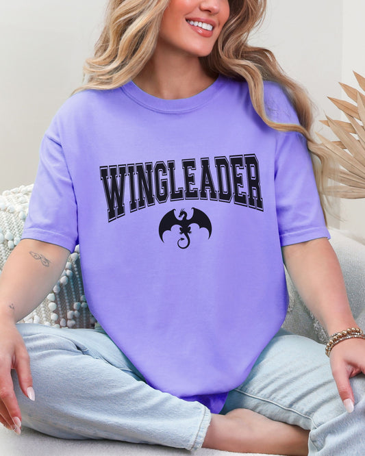 Wingleader T-Shirt – Comfort Colors Bookish Fantasy Dragon Tee