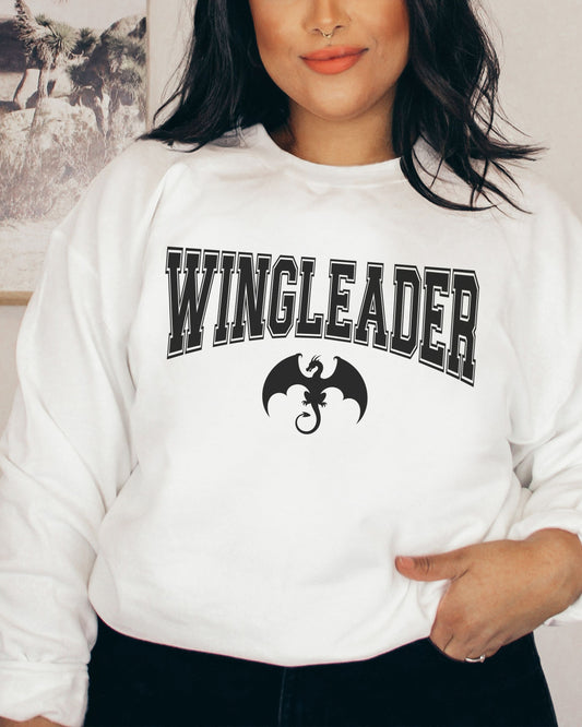Wingleader Sweatshirt – Gildan Fantasy Dragon Bookish Crewneck